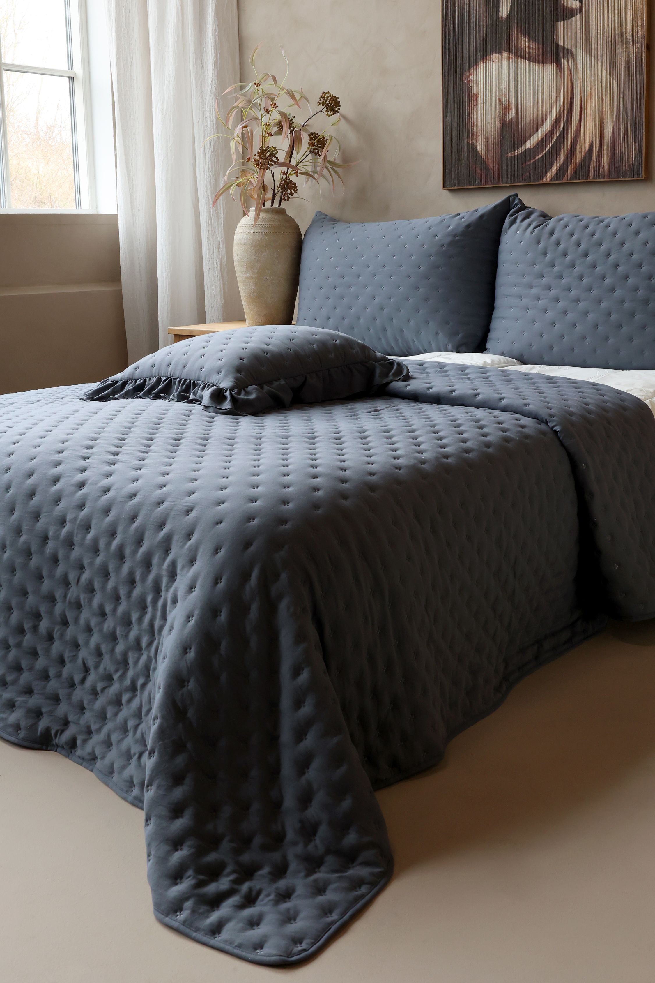 Quilt Bettdecke Aix Soft, 260x240 cm, midnight