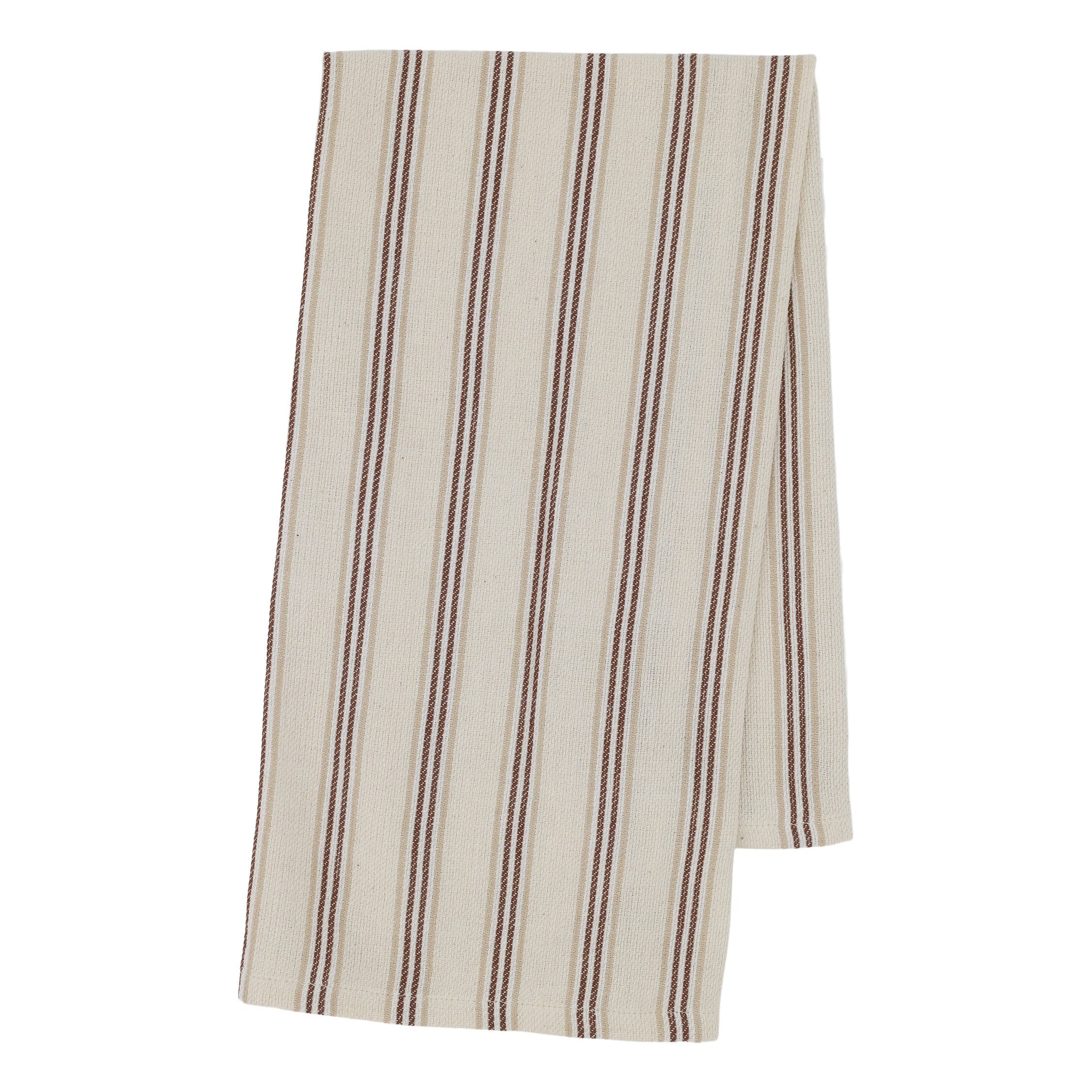 Geschirrtuch aus Baumwolle, 70 cm x 50 cm, Creme und Mokka
