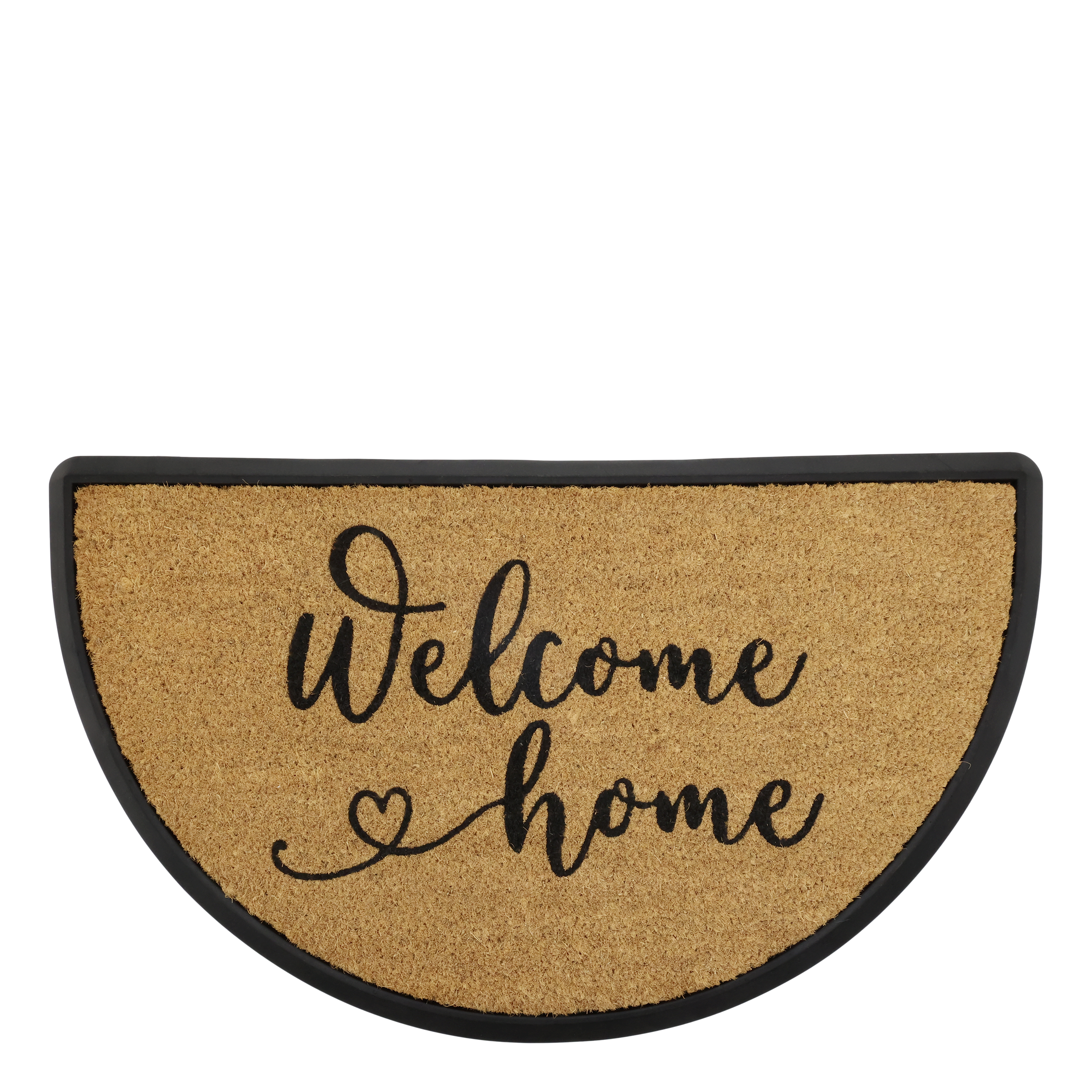 Fußmatte Welcome home aus Kokosfaser, natur, 75x45 cm