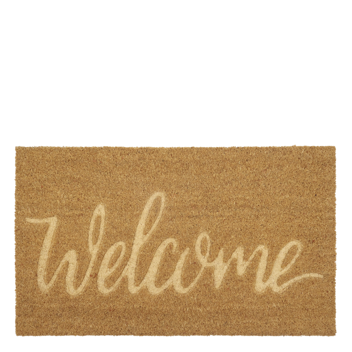 Fußmatte Welcome aus Kokosfaser, natur, 75x45 cm