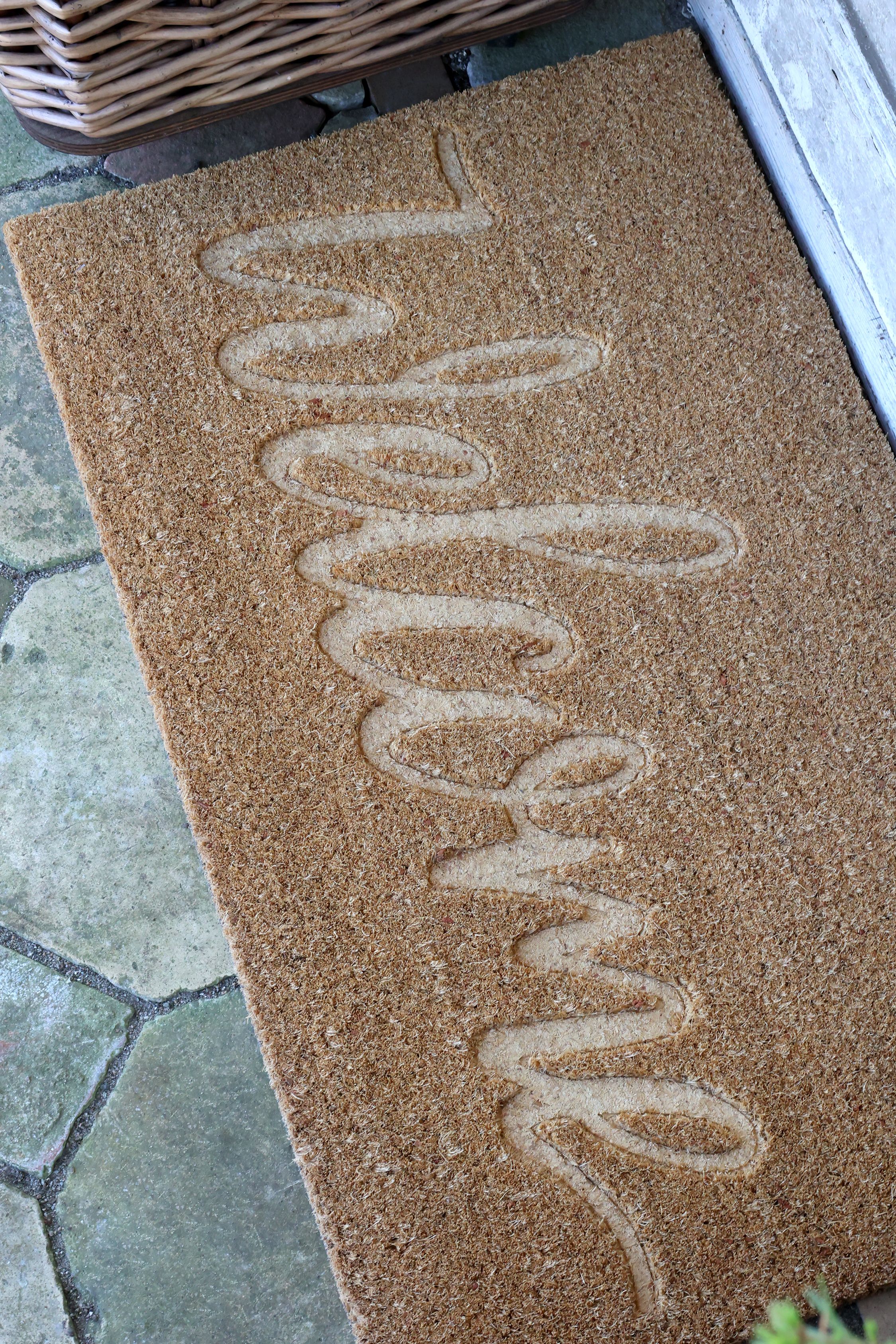 Fußmatte Welcome aus Kokosfaser, natur, 75x45 cm