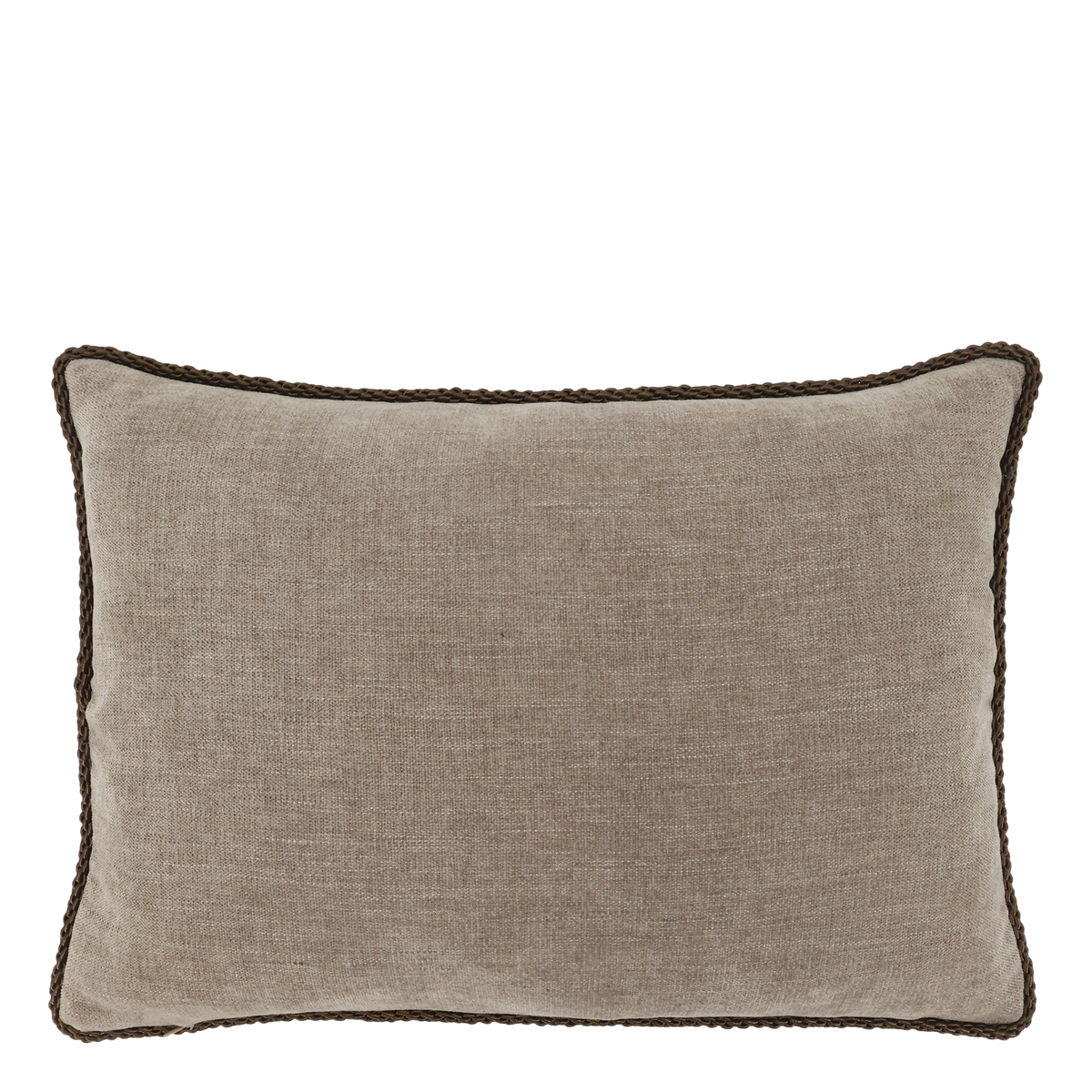 Kissenbezug Aix Chenille mit Paspel, 50x35 cm, latte