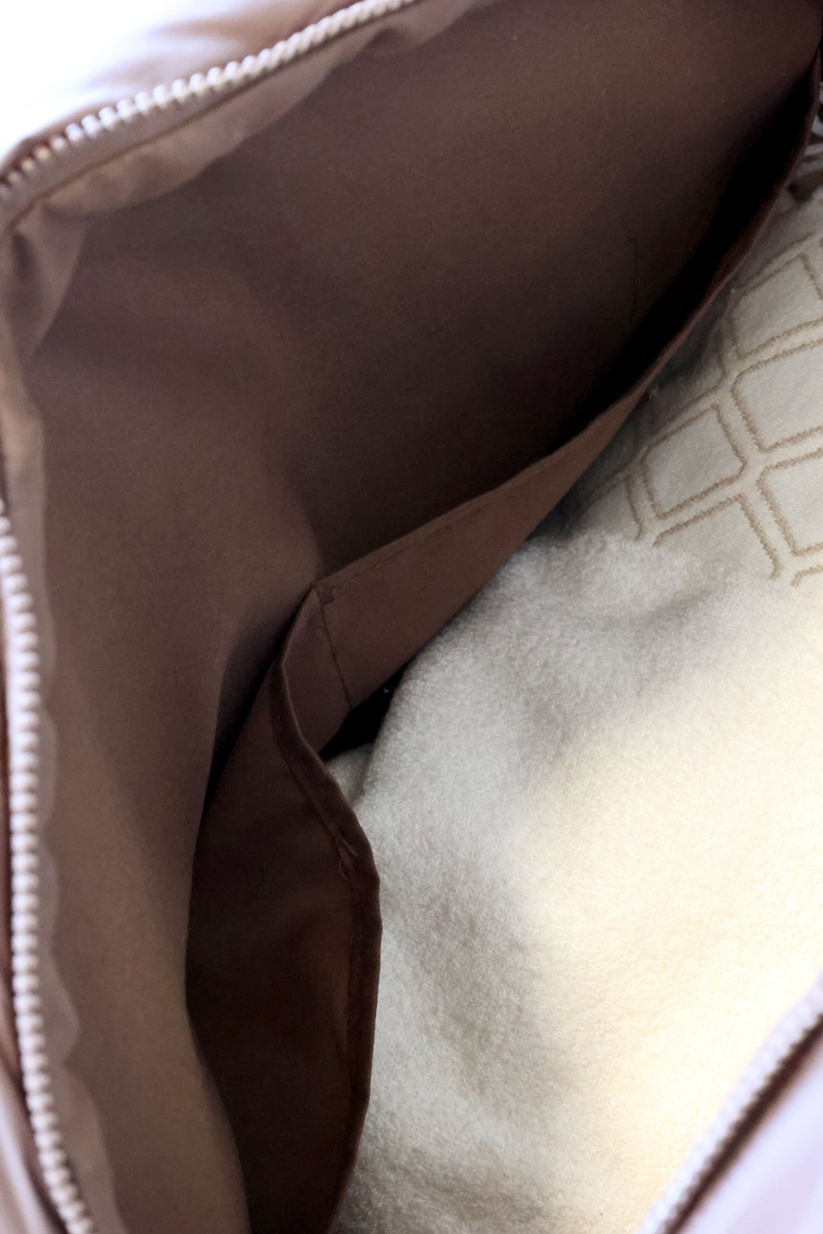 Shopper Tasche wattiert in Coffee