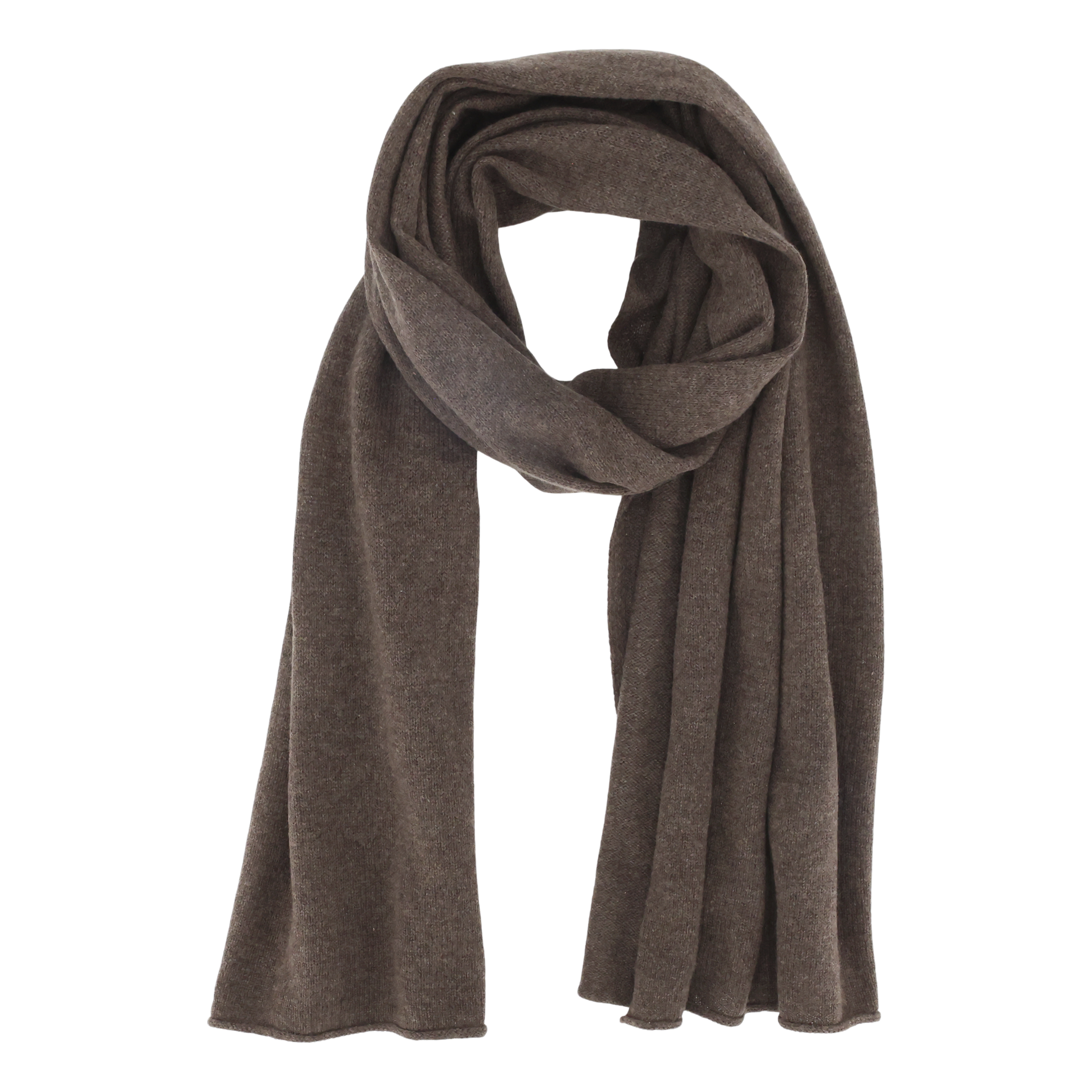 Scarf in cashmere L180/W60 cm coffee