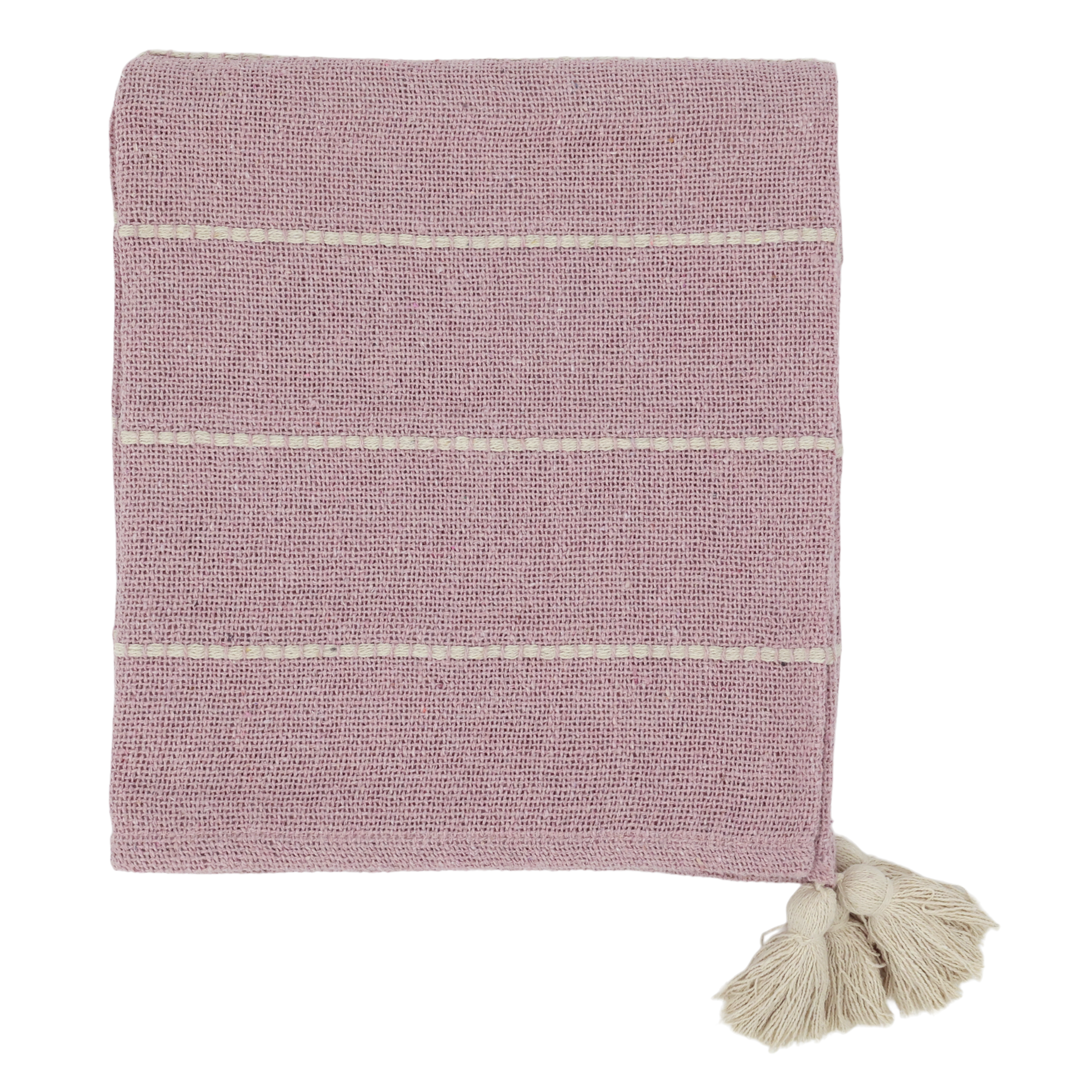 Plaid Decke Aix Baumwolle rosa 130x150 cm