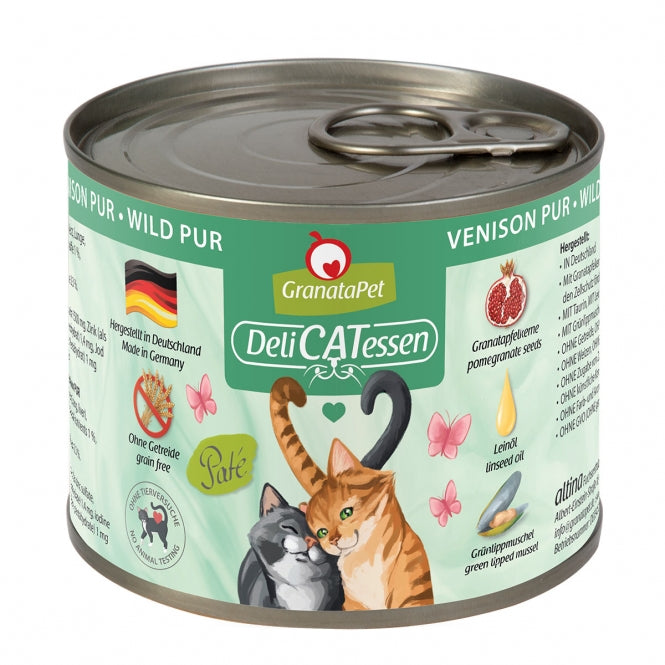 6 x GranataPet Delicatessen Dose Wild PUR - 200 g