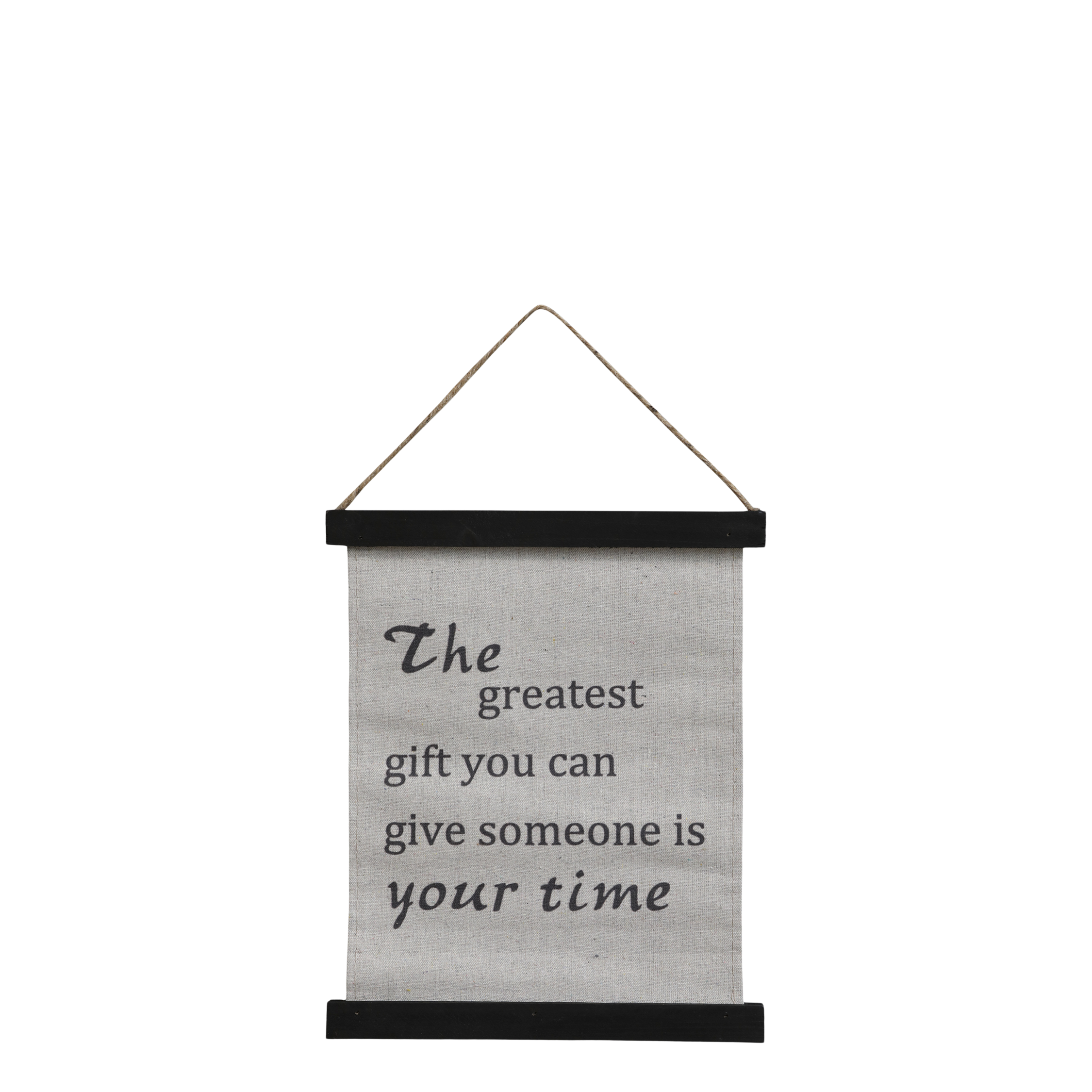 Leinwandbild mit Text, 22x30 cm, antique schwarz