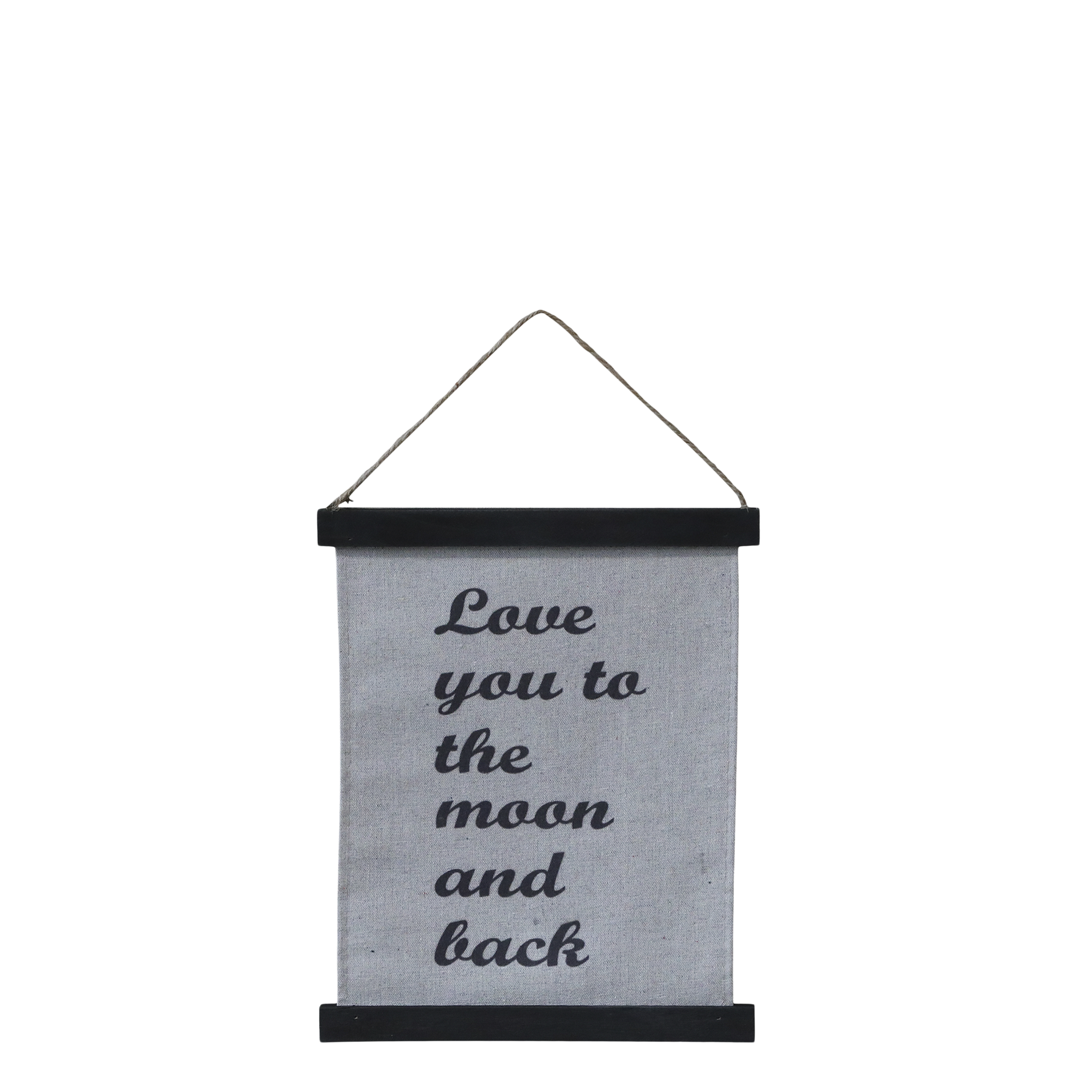 Leinwandbild mit Text, 29x24 cm, antique schwarz