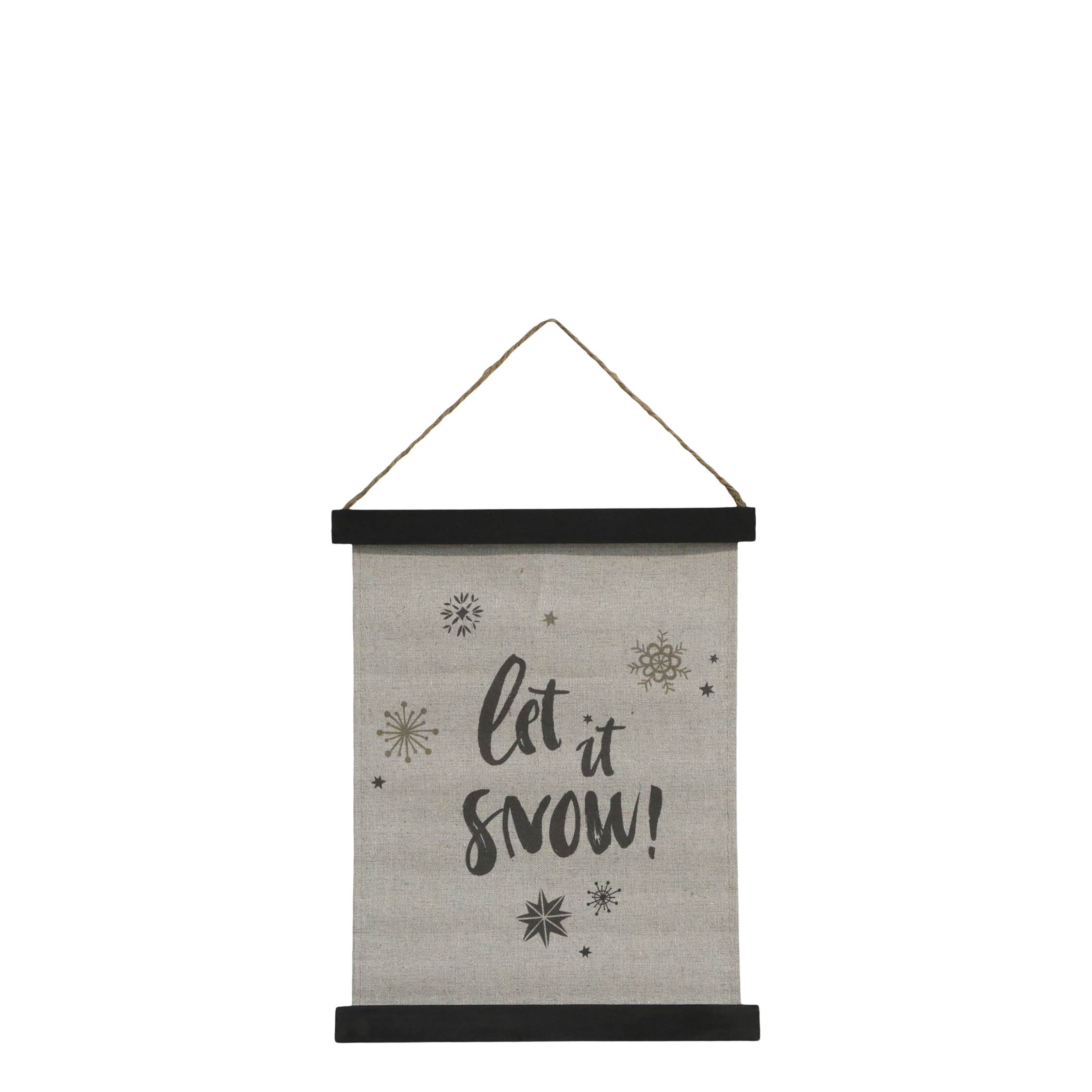 Leinwandbild mit Spruch, 24x29 cm, antique schwarz