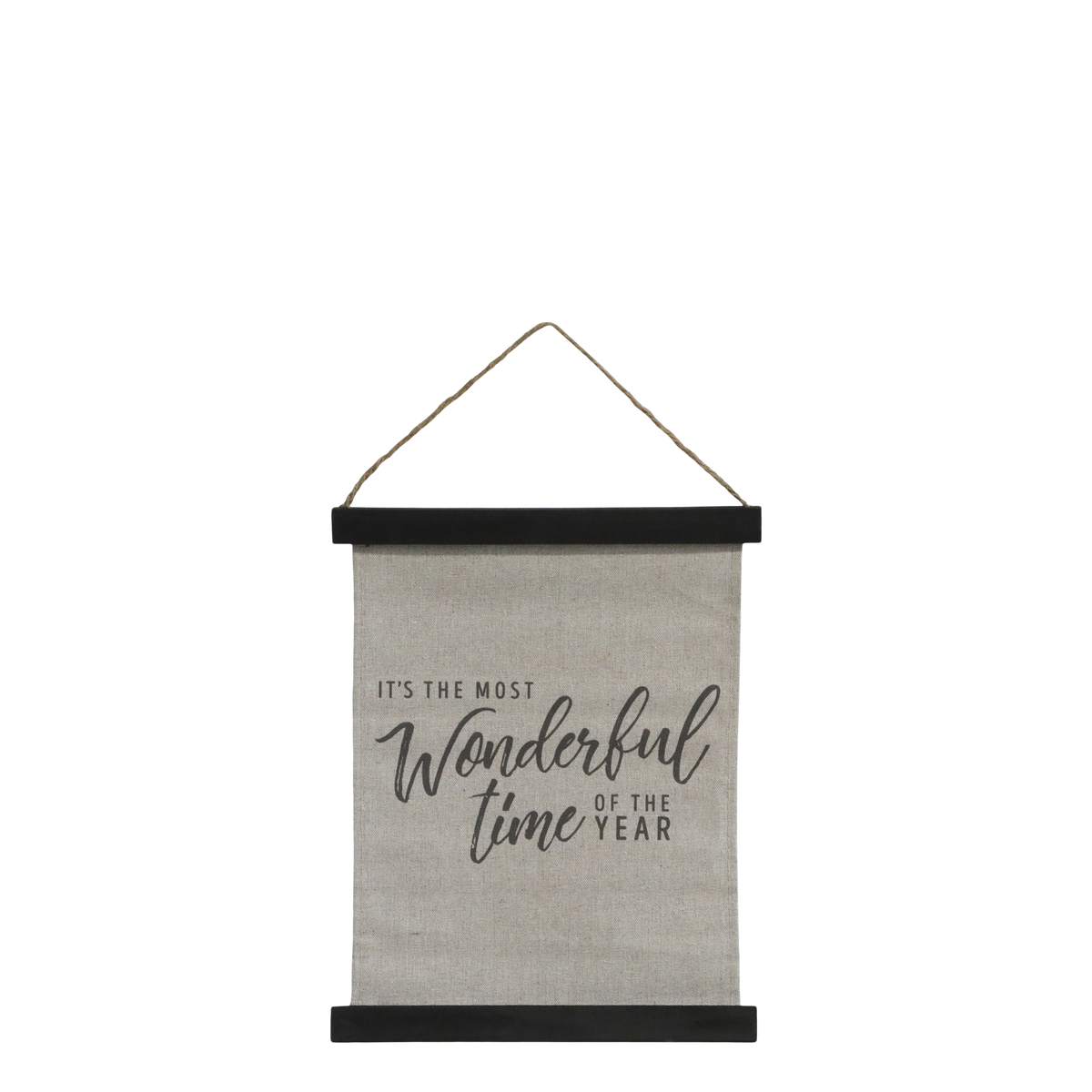 Leinwandbild mit Spruch, 29 cm hoch, antique schwarz