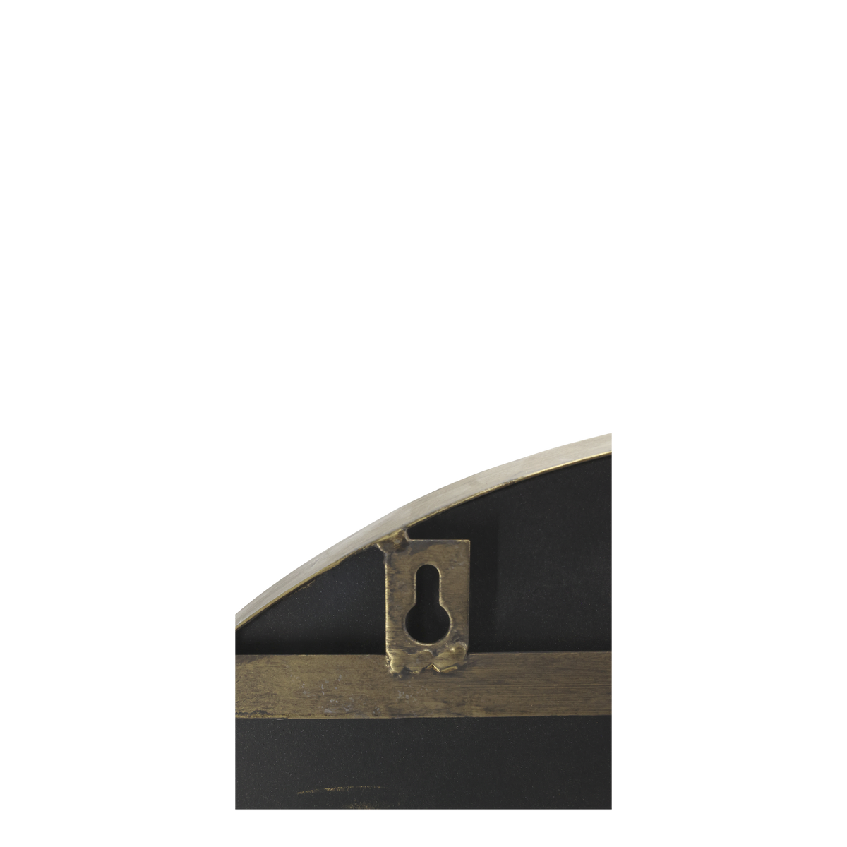 Dreiflügeliger Spiegel antique messing 65 cm hoch