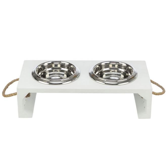 Trixie BE NORDIC Napf-Set, MDF/Edelstahl - 2 ×