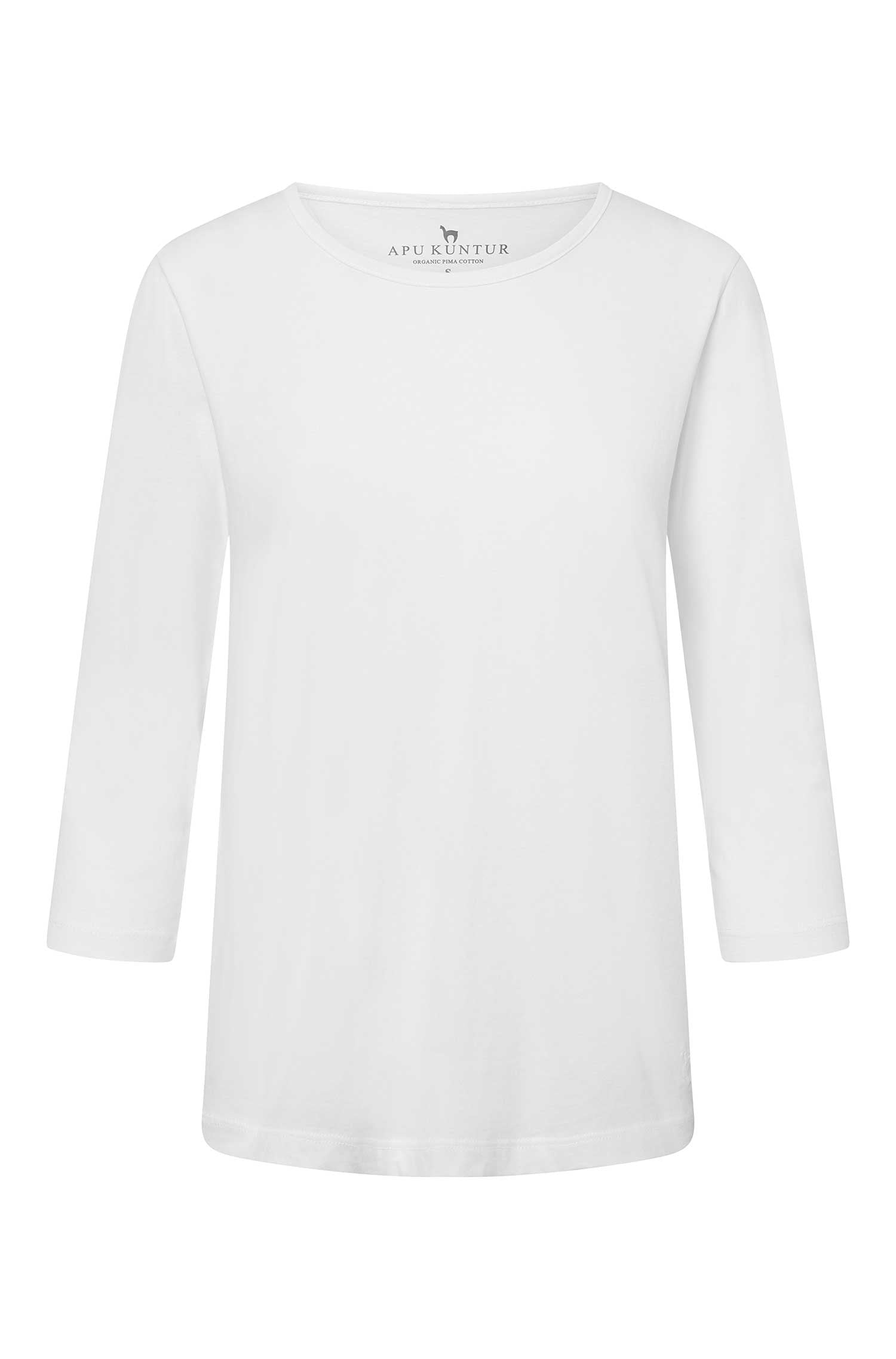 3/4-Arm T-SHIRT aus Bio-Pima-Baumwolle