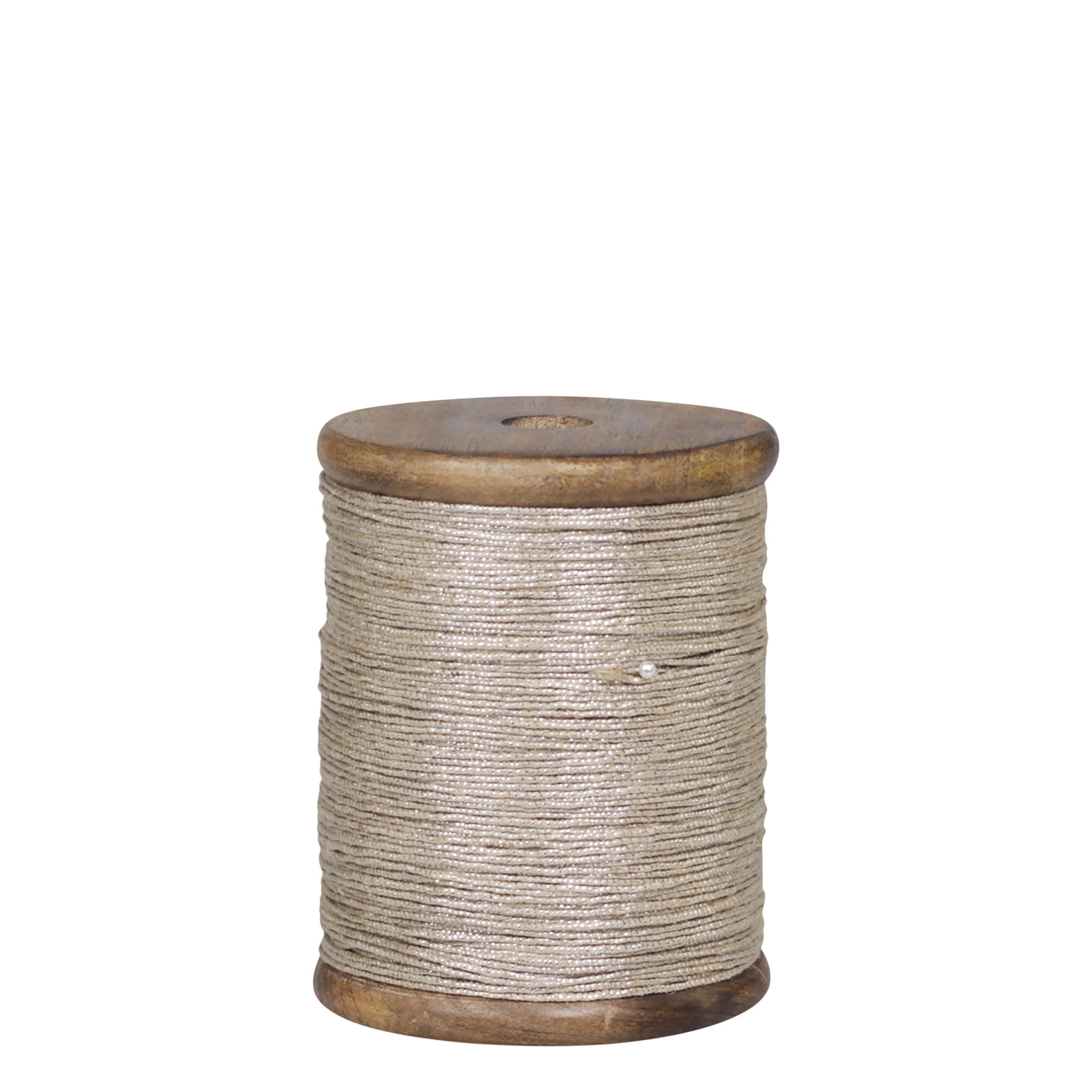 Ribbon L100 m/W 1 mm on wooden spool antique silver