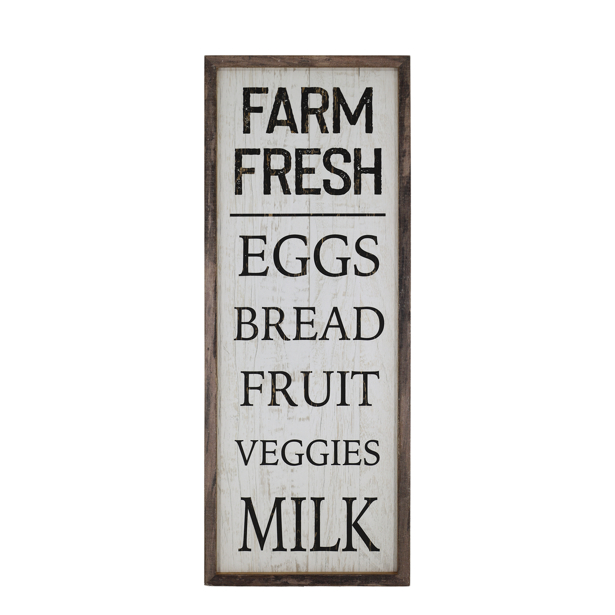 Schild Farm Fresh aus Tannenholz und Eisen, 81,5 cm hoch