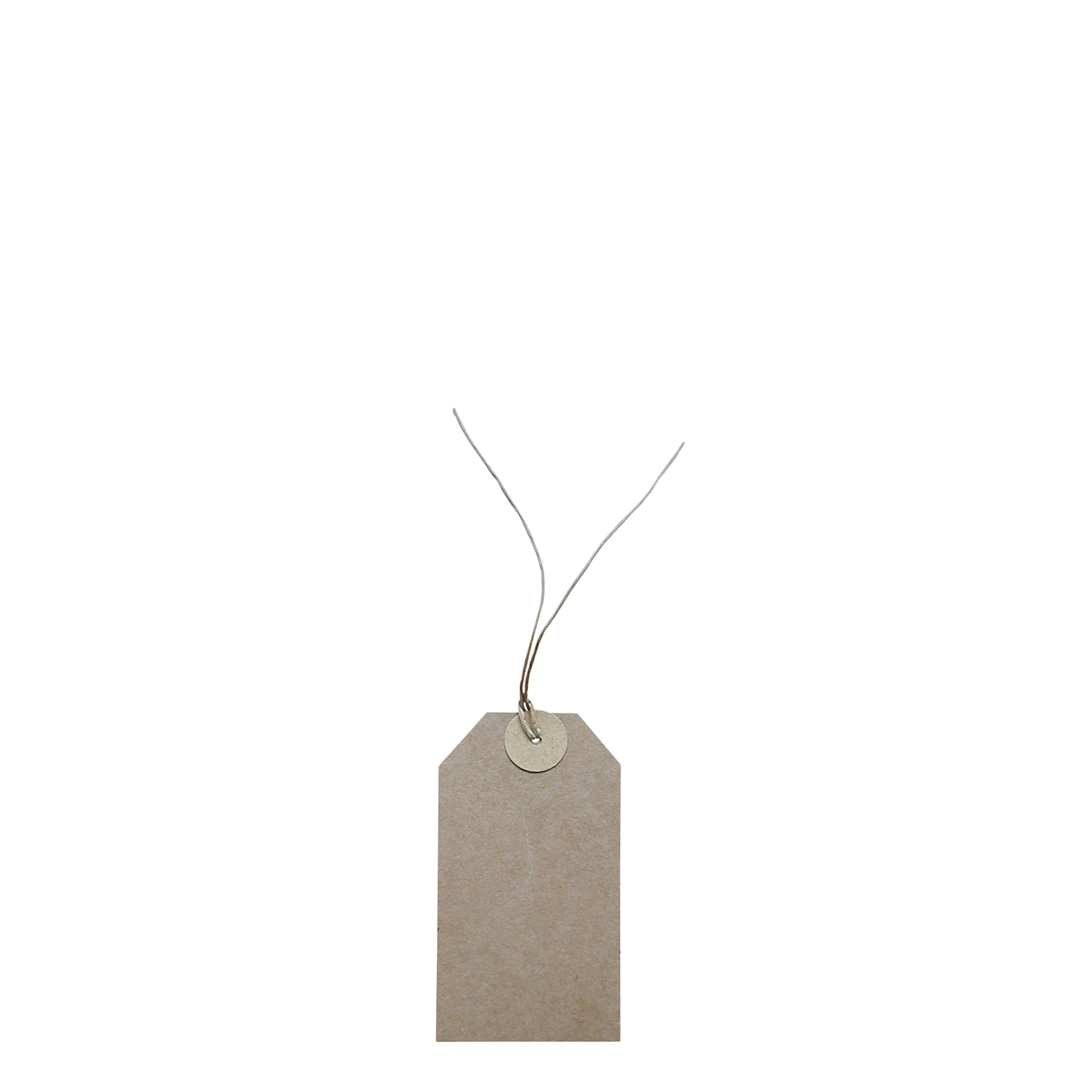 Manila Tag w. string 500 pcs L12/W7 cm nature