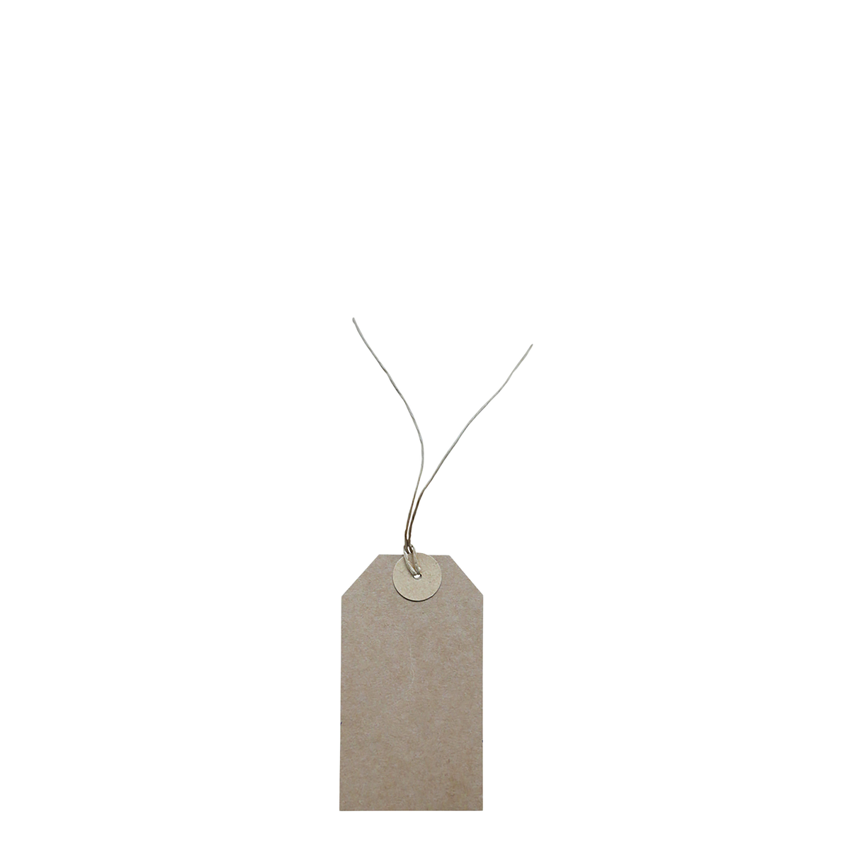 Geschenk-Tag aus Papier mit Schnur, 500 Stück, natur