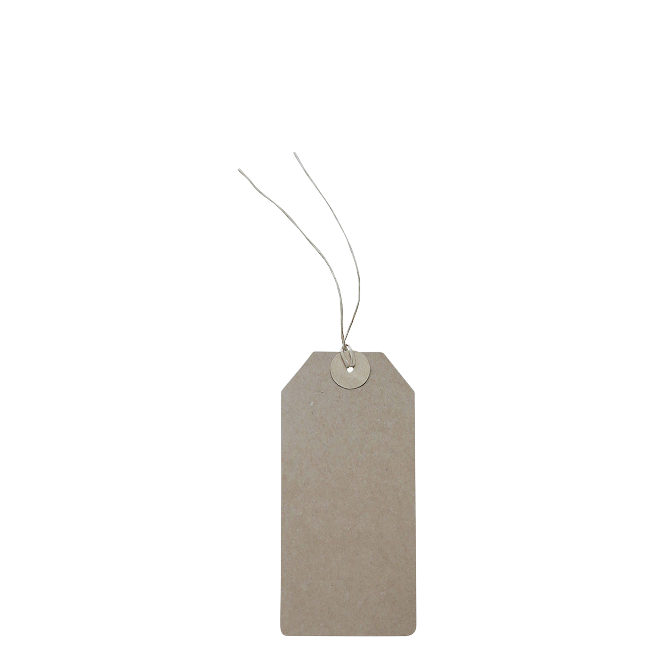 Geschenk-Tag mit Schnur, 500 Stück, natur