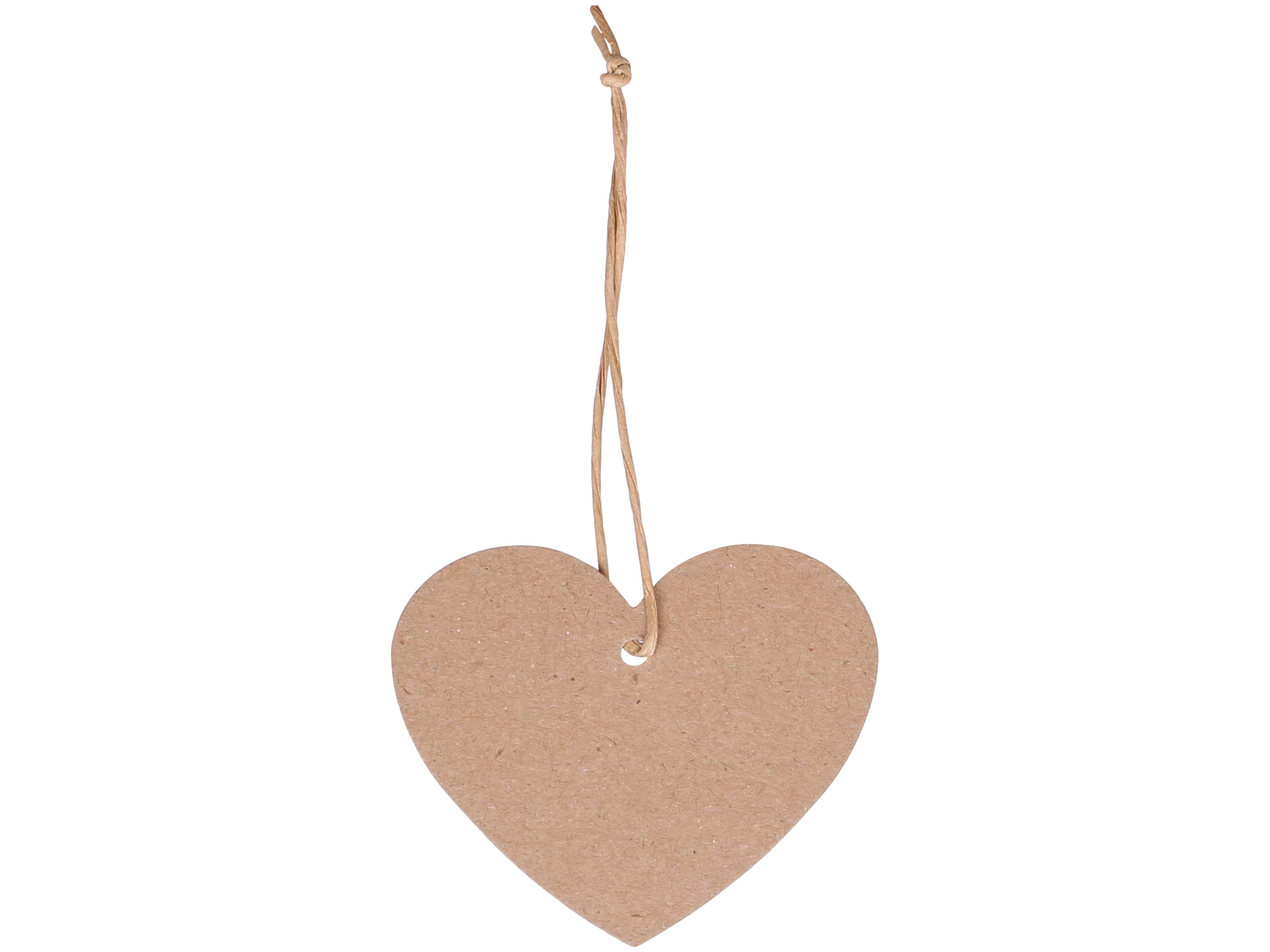 Manila Tag heart 1000 pcs L7/W6 cm nature