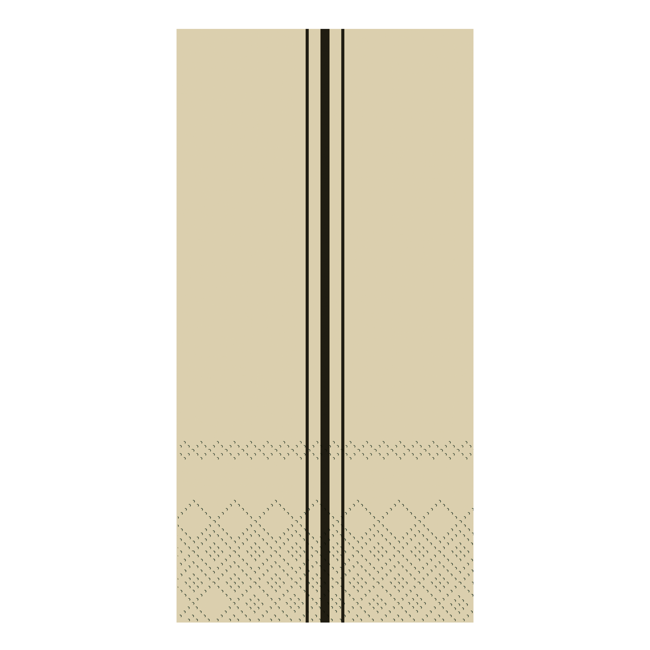 Napkin w. grain sack stripe L20/W10 cm honey