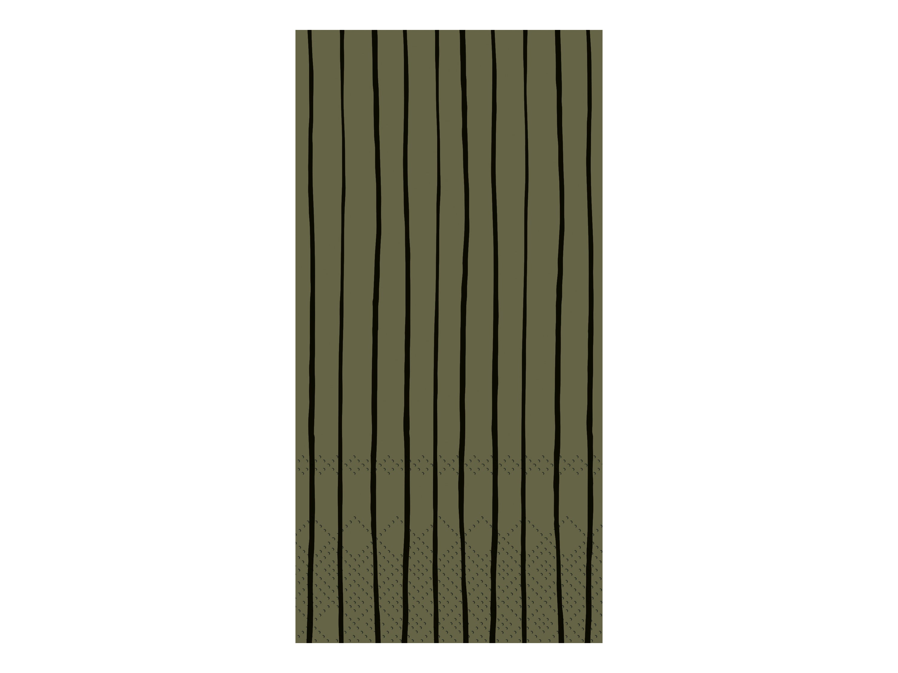 Napkin w. stripes L20/W10 cm olive