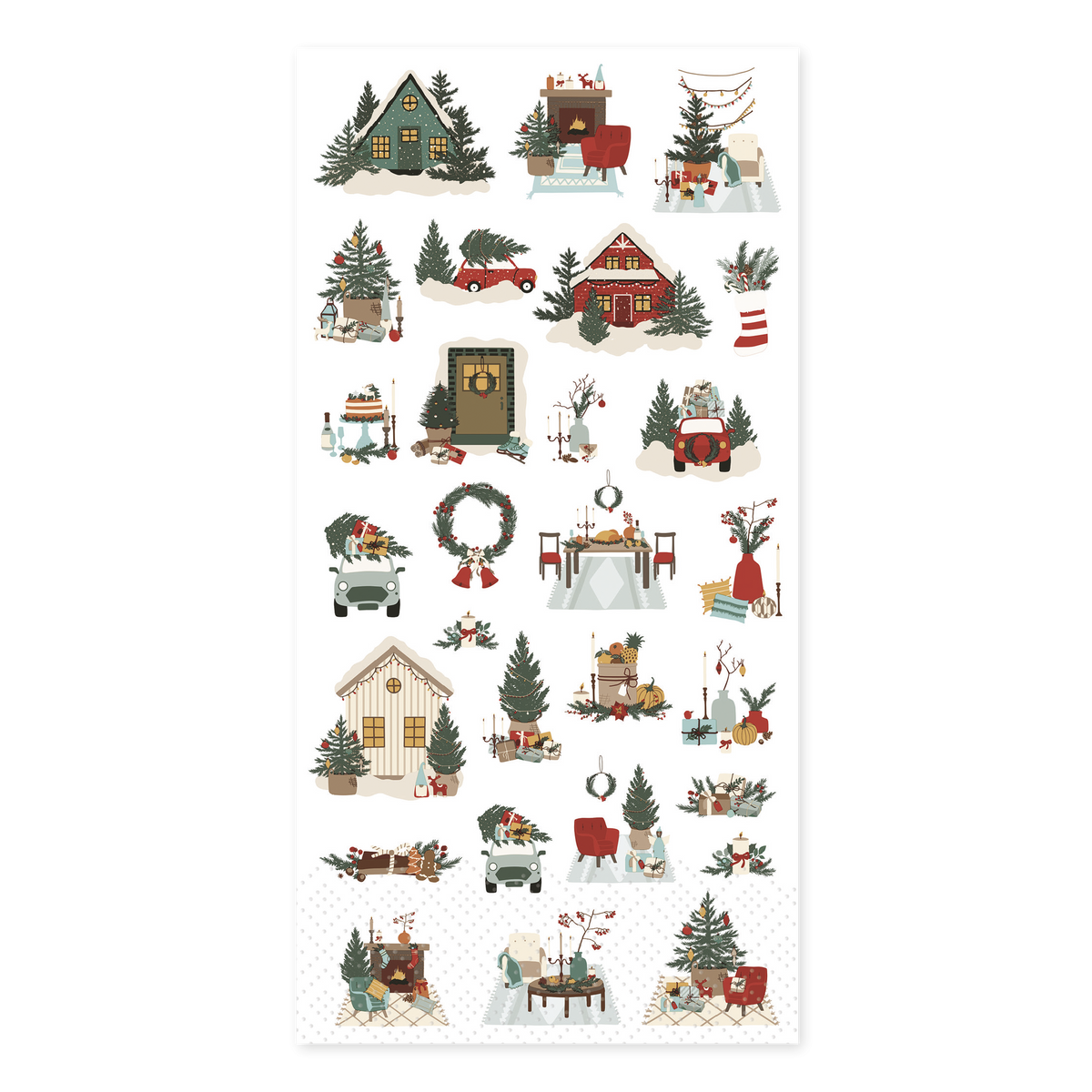 Weihnachts-Servietten 40x40 cm, 16 Stück, 3-lagig