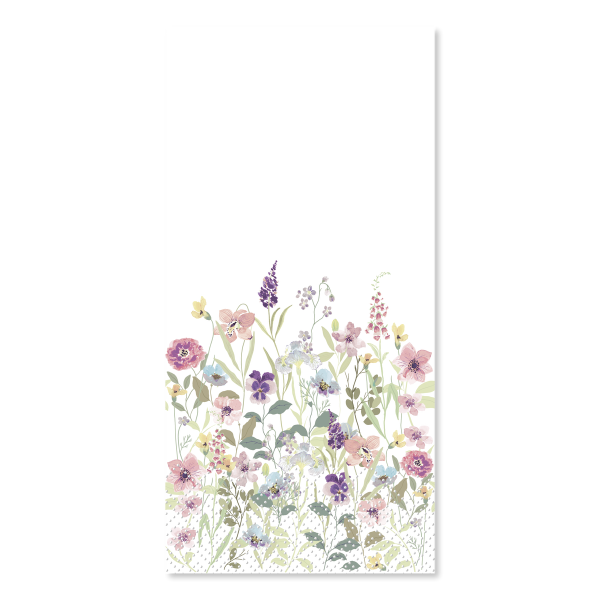 Servietten 40x40 cm mit Blumenmotiv, 3-lagig, 16 Stück