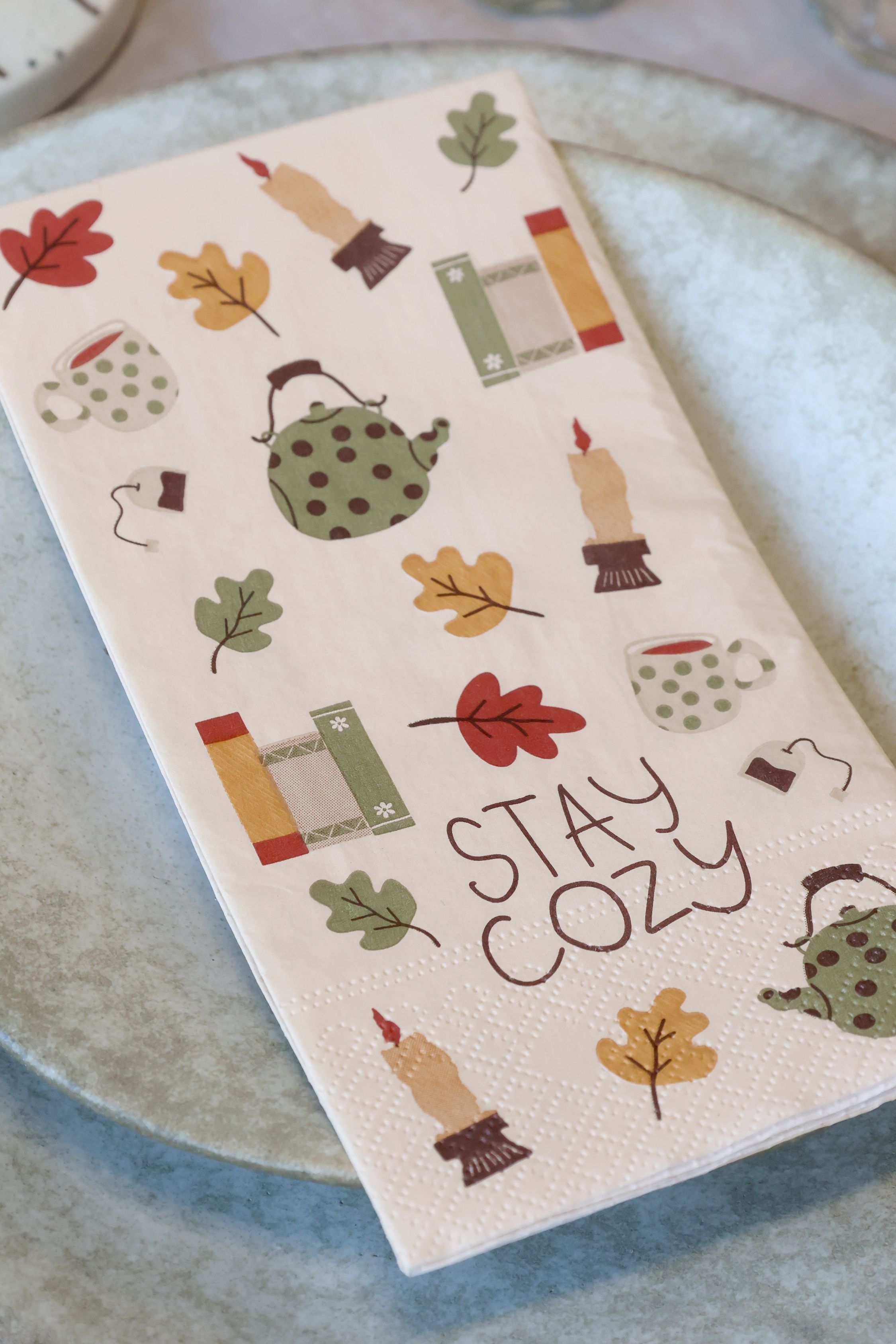 Servietten 40x40 Stay Cozy, 16 Stück, 3-lagig, Creme