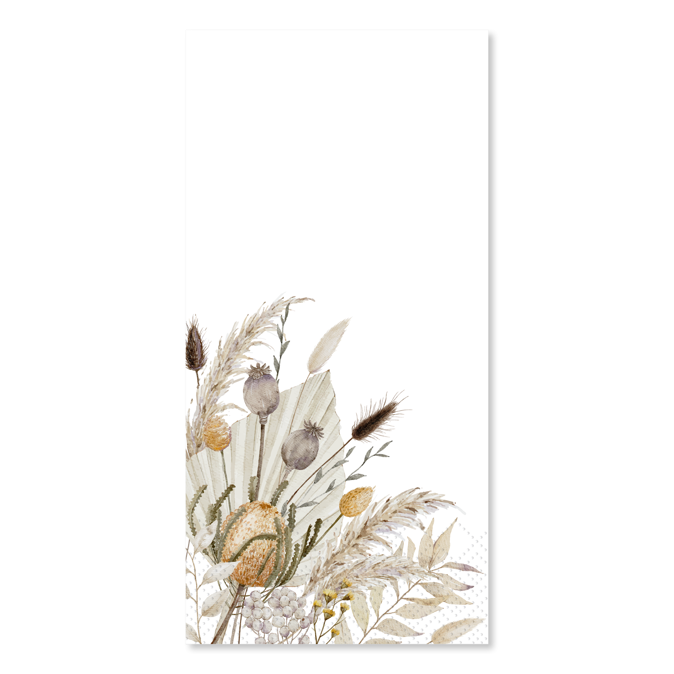 Servietten 40x40 mit Blumenmotiv, 16 Stück, 3-lagig