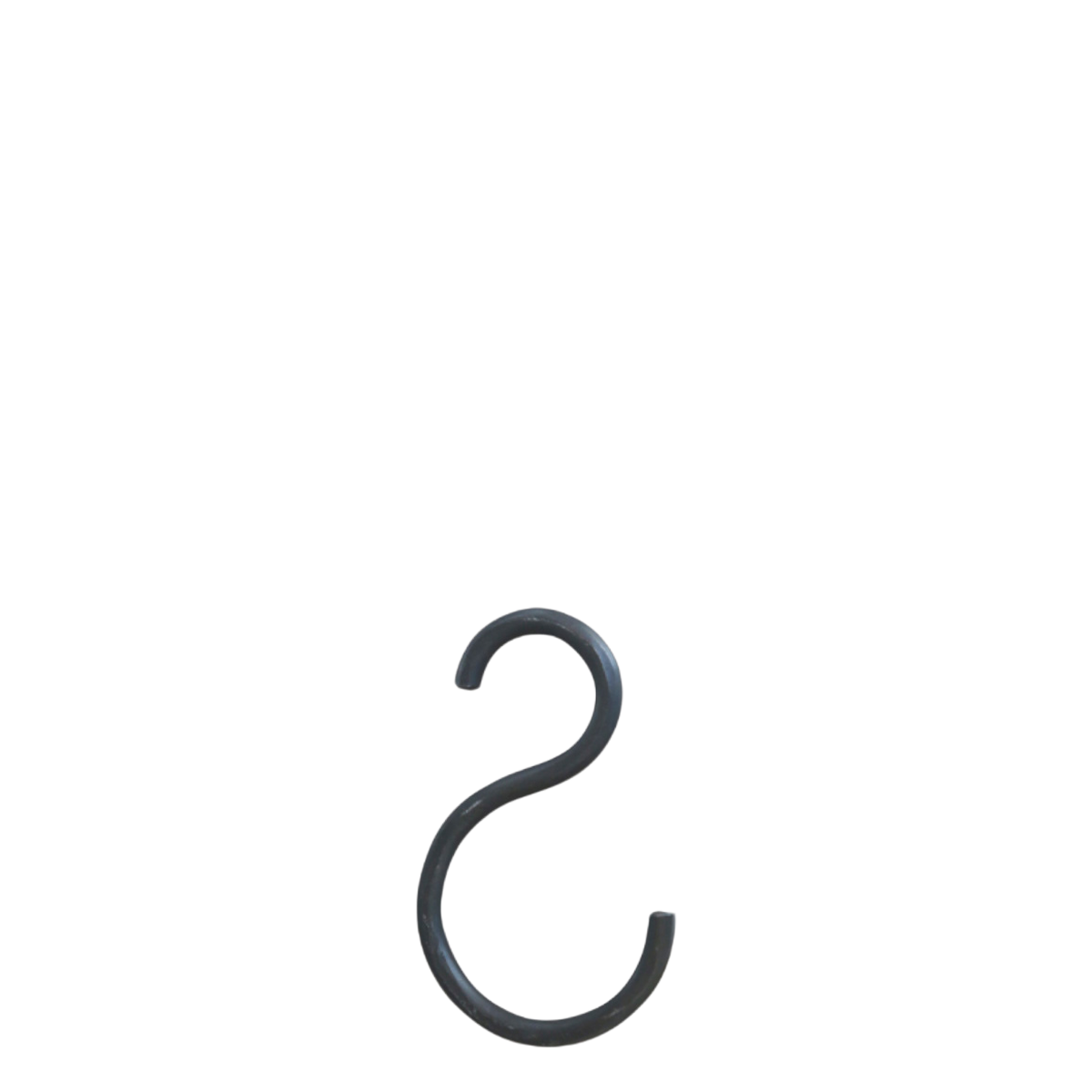 S-Haken aus Eisen in Anthrazit, 8 cm hoch