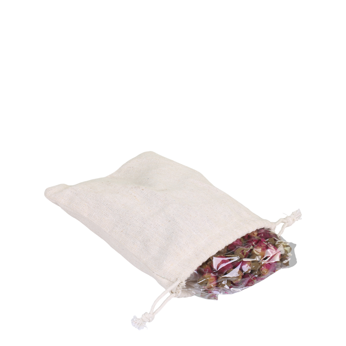 Getrocknete Rosen im Leinensäckchen – Fleur Potpourri 50 g