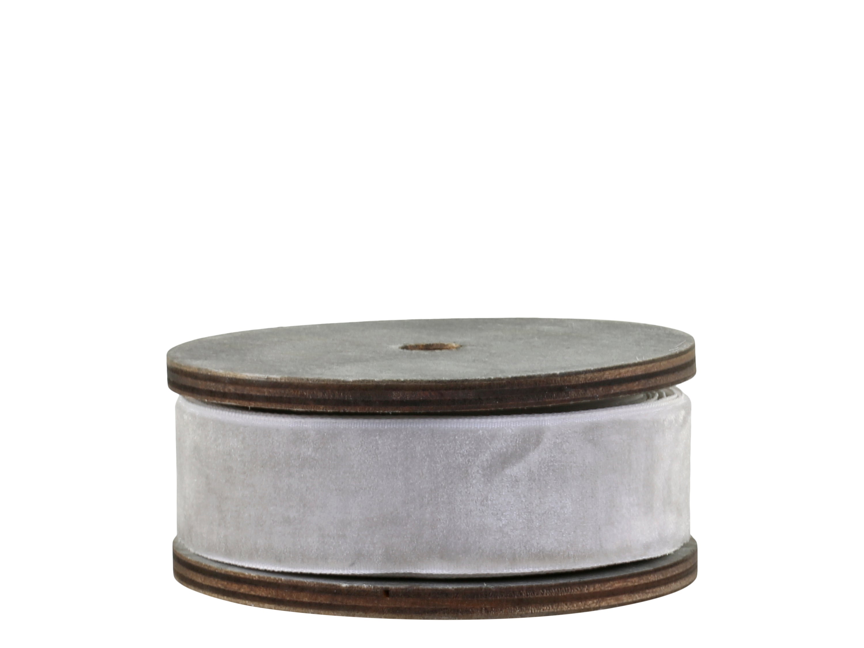 Velour Ribbon L5 m/W 10 mm french grey