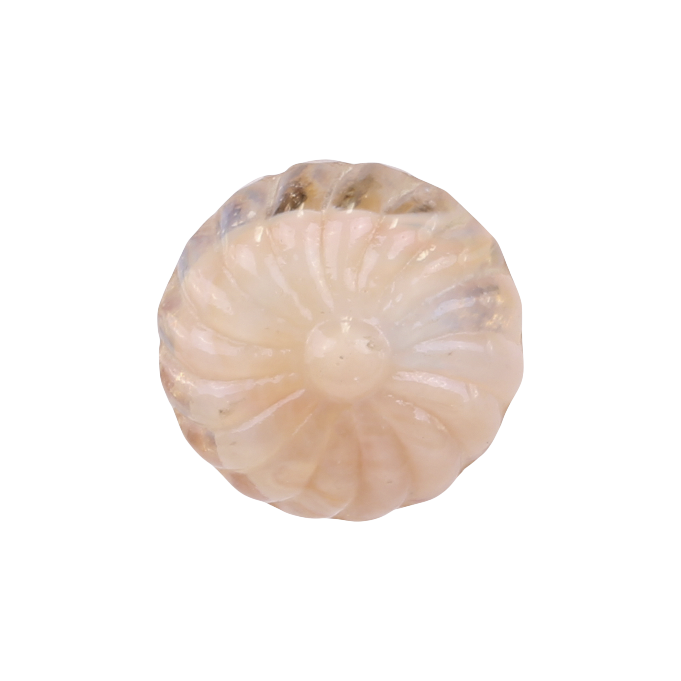 Griff aus Eisen und Porzellan in Puder, 4 cm Durchmesser