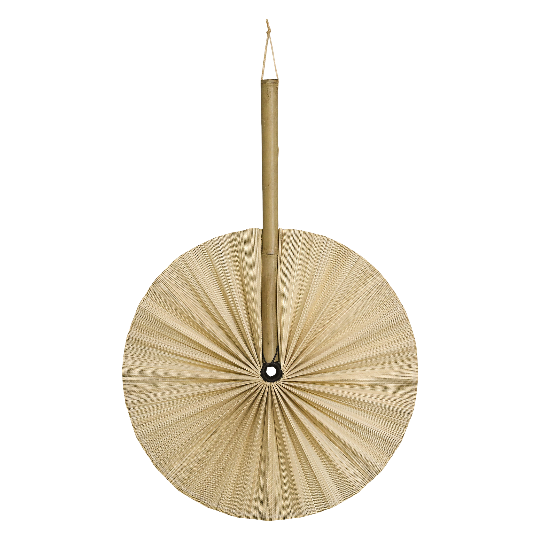 Fan bamboo for deco H49/D32 cm nature