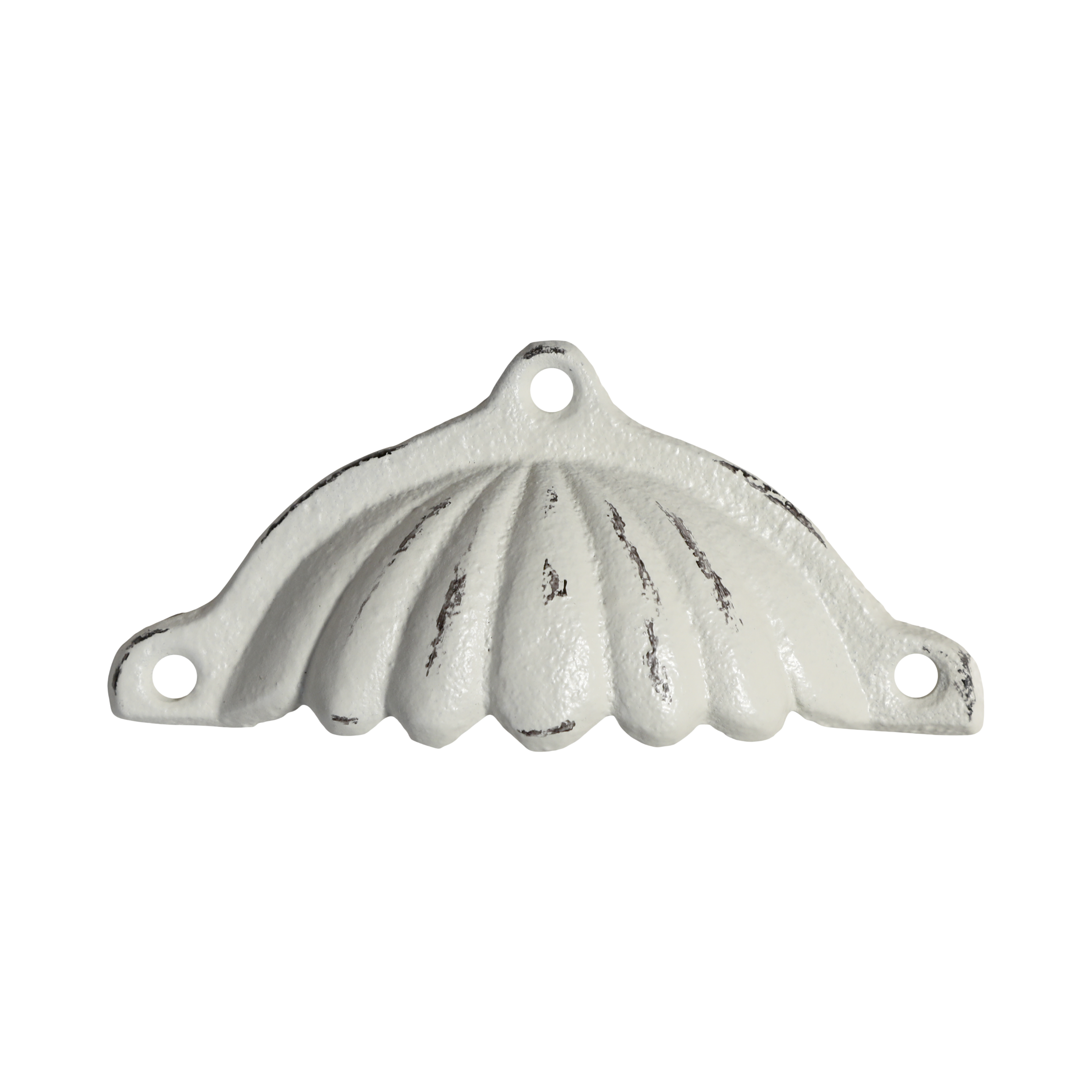 Knob w. grooves H5/L10/W2 cm antique cream