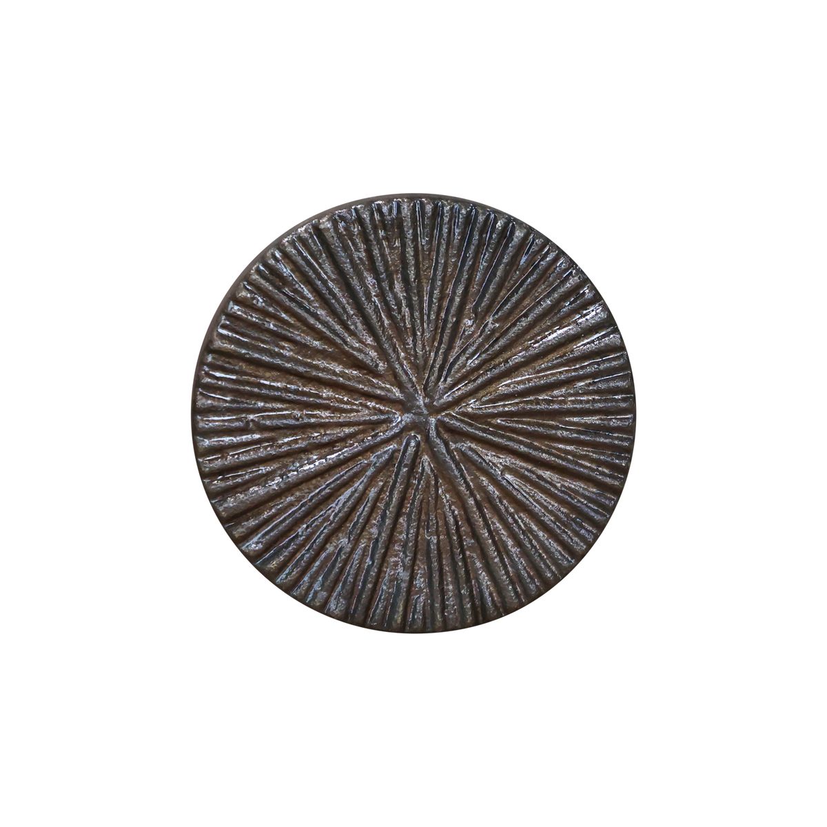 Griff mit Rillen aus Eisen, messingfarben, 3,5 cm