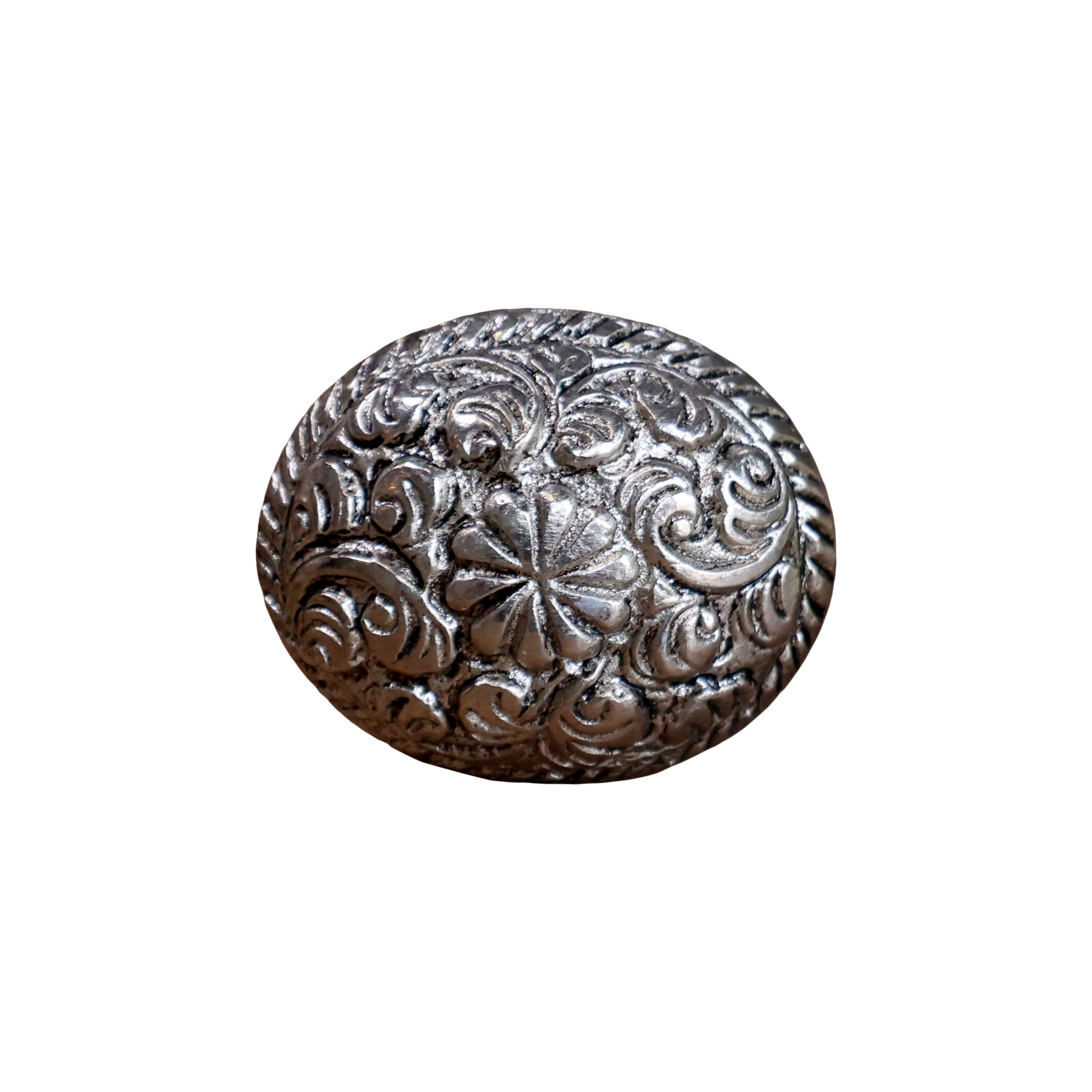 Aluminium-Griff in Antique Silber, 3,5 cm hoch