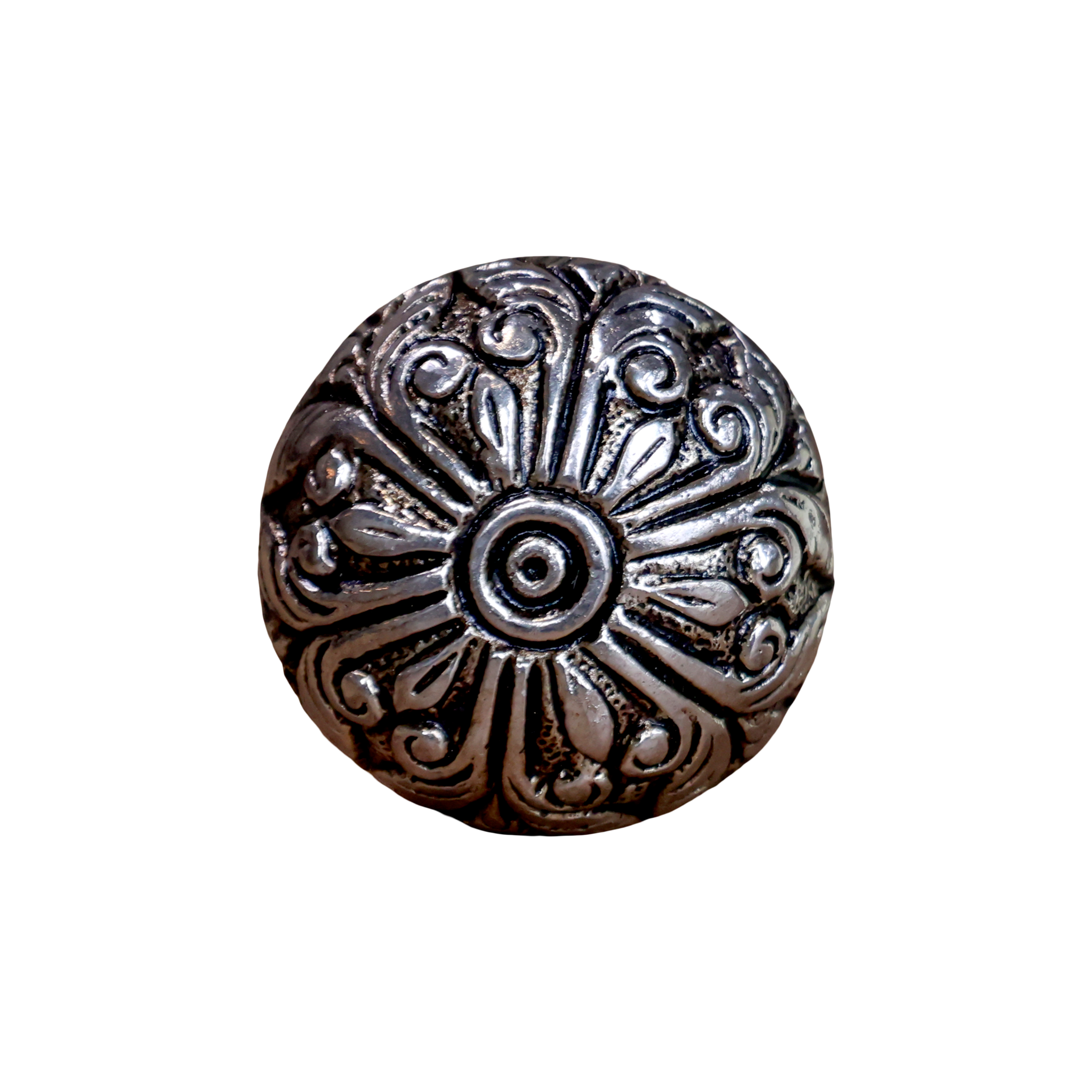 Aluminium-Griff in Antique Silber, 3 cm Durchmesser