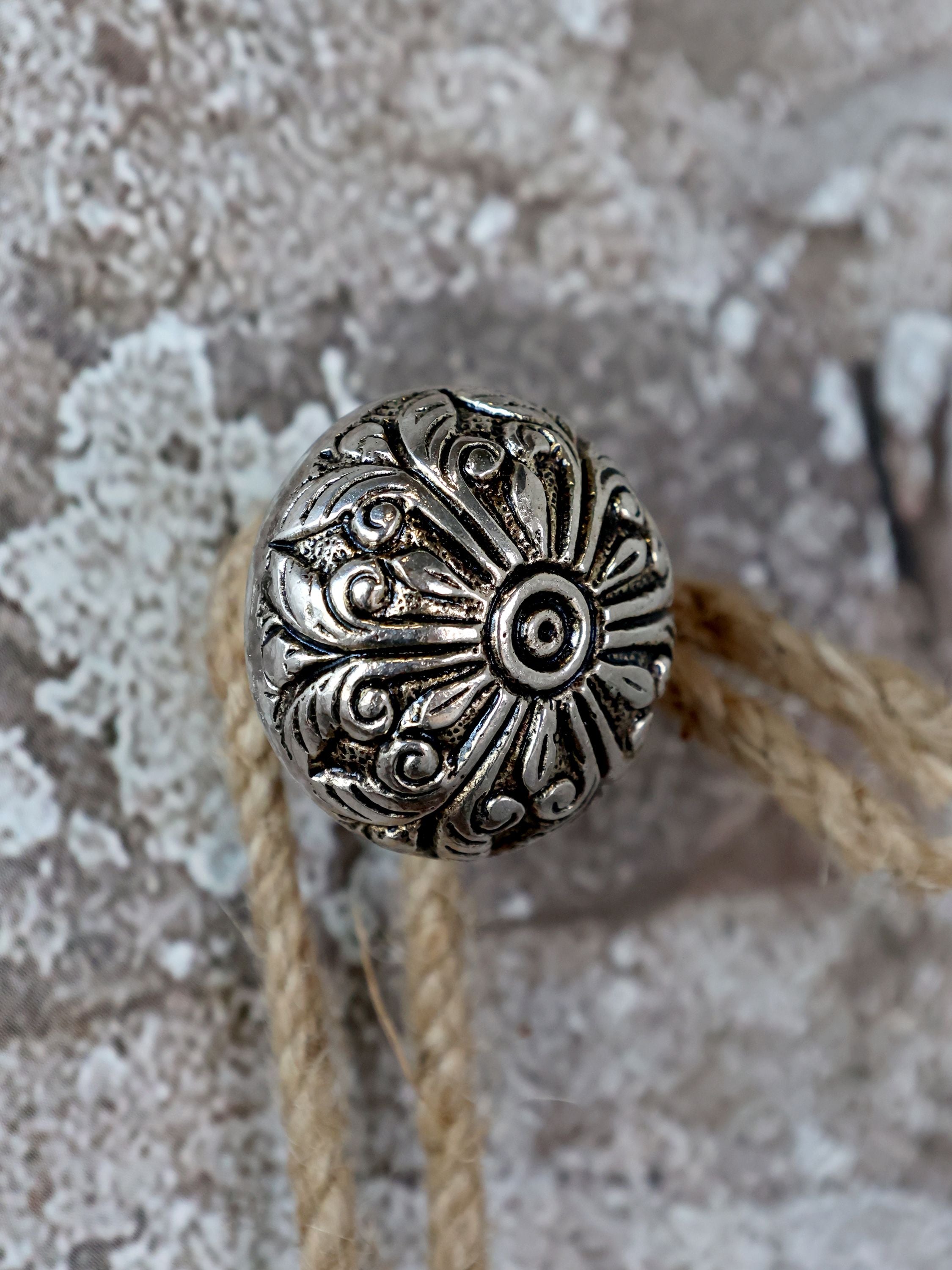 Aluminium-Griff in Antique Silber, 3 cm Durchmesser