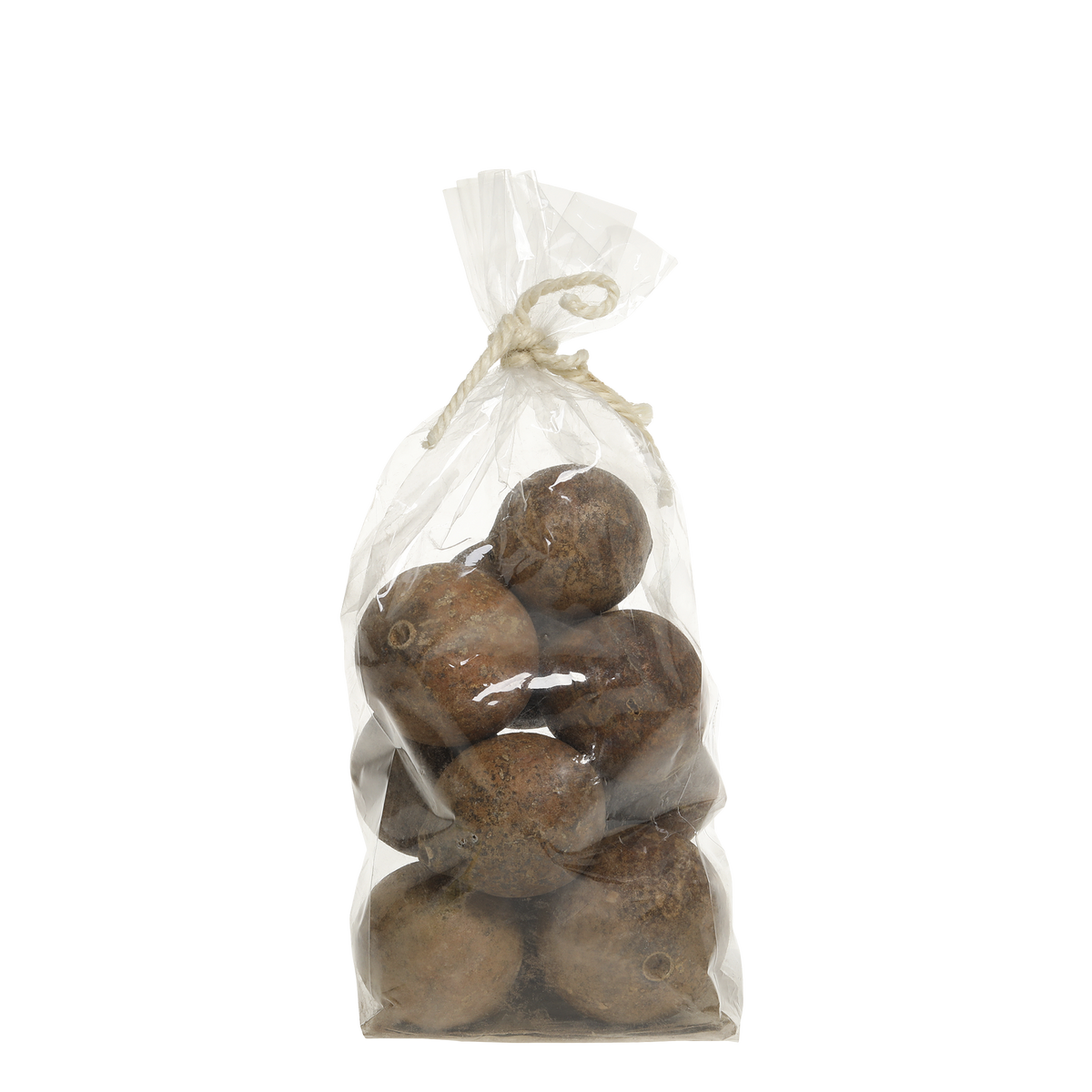 Getrocknete Blumen Kugel Deko 18 cm hoch natur