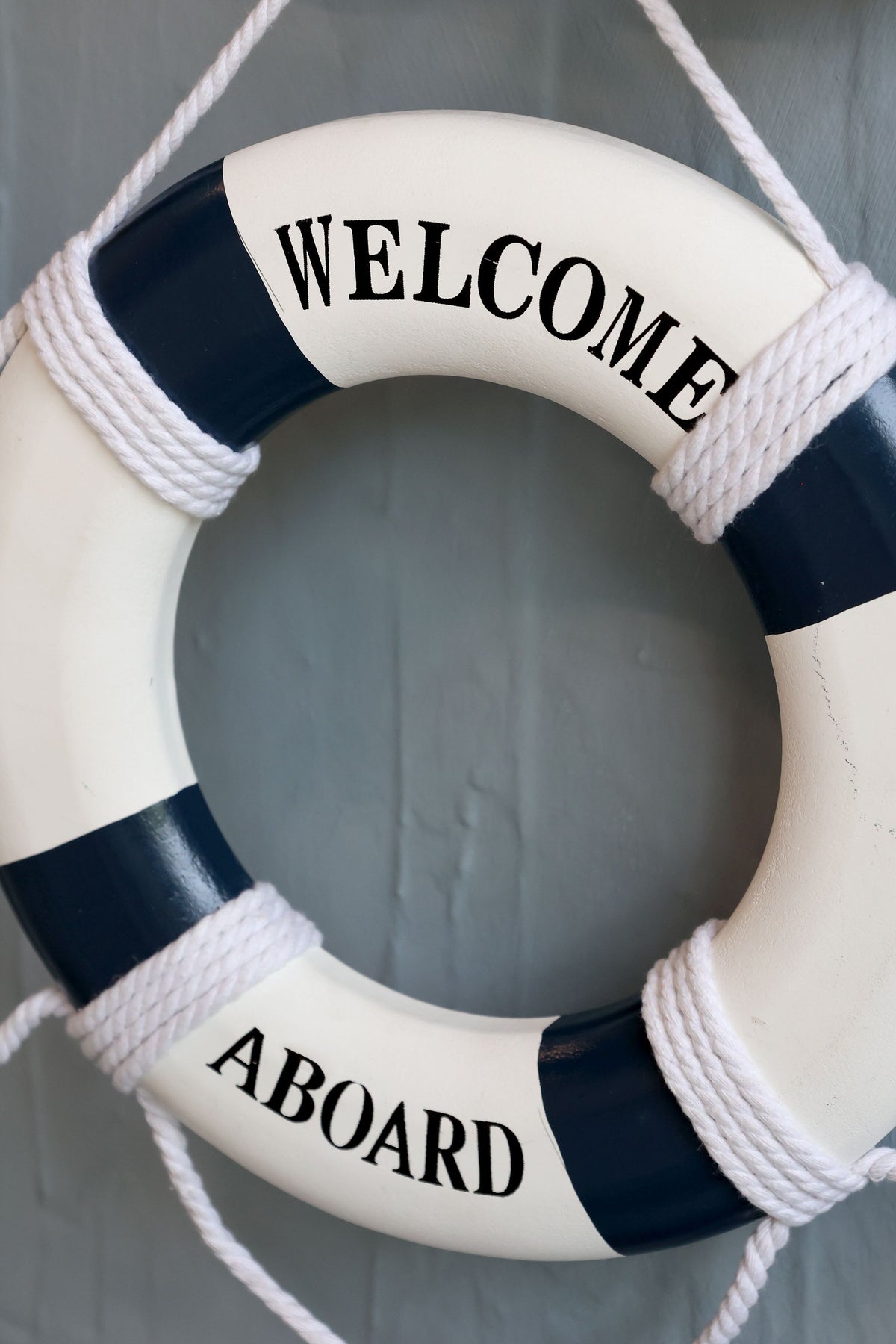Deko Kranz Rettungsring zum Aufhängen, 27 cm, ocean
