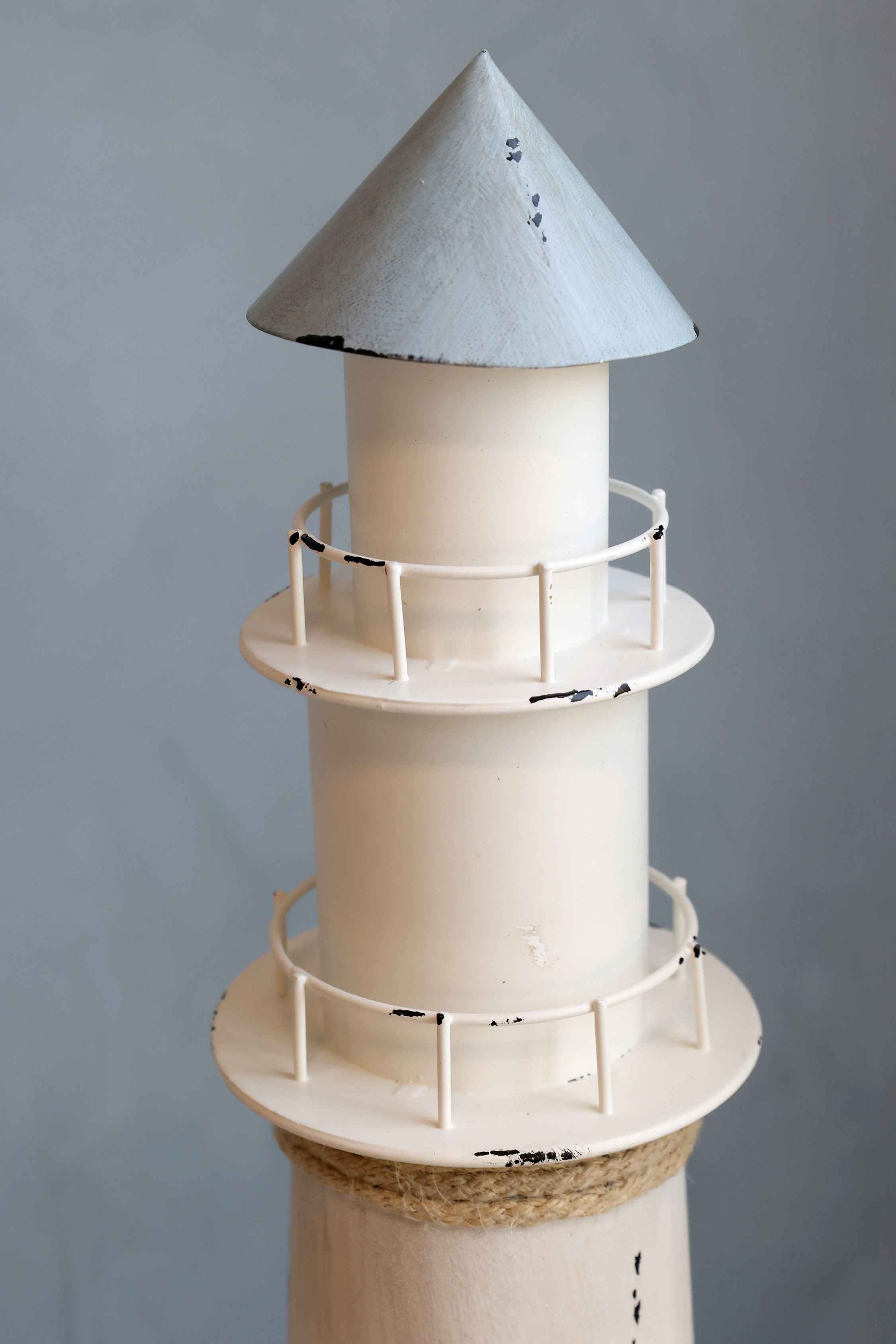 Leuchtturm mit LED in Ocean – Deko-Figur, 61 cm