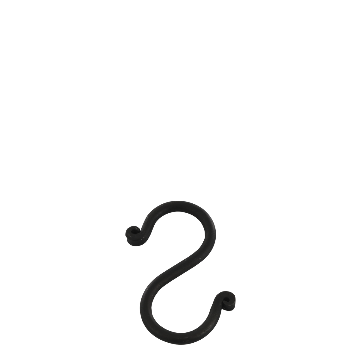 S-Haken aus Eisen in Anthrazit, 8 cm hoch