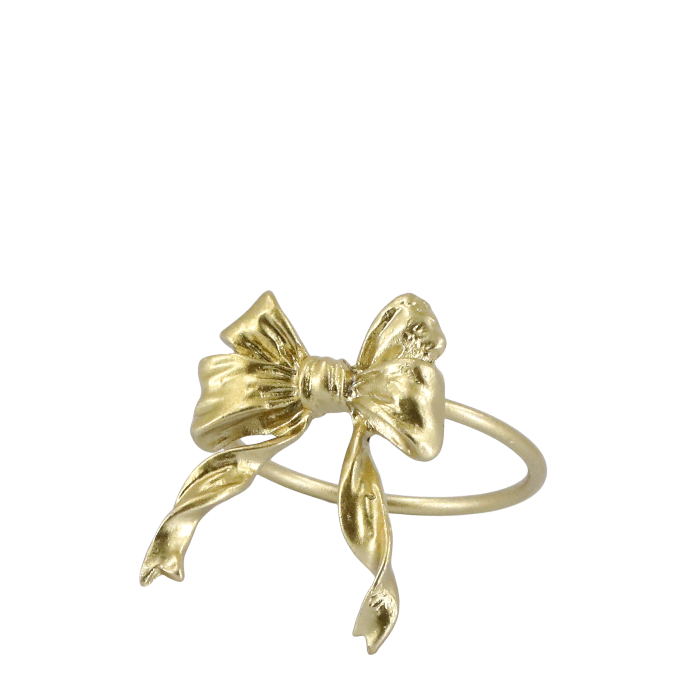 Napkin Ring w. bow H5/L5/W4 cm brass