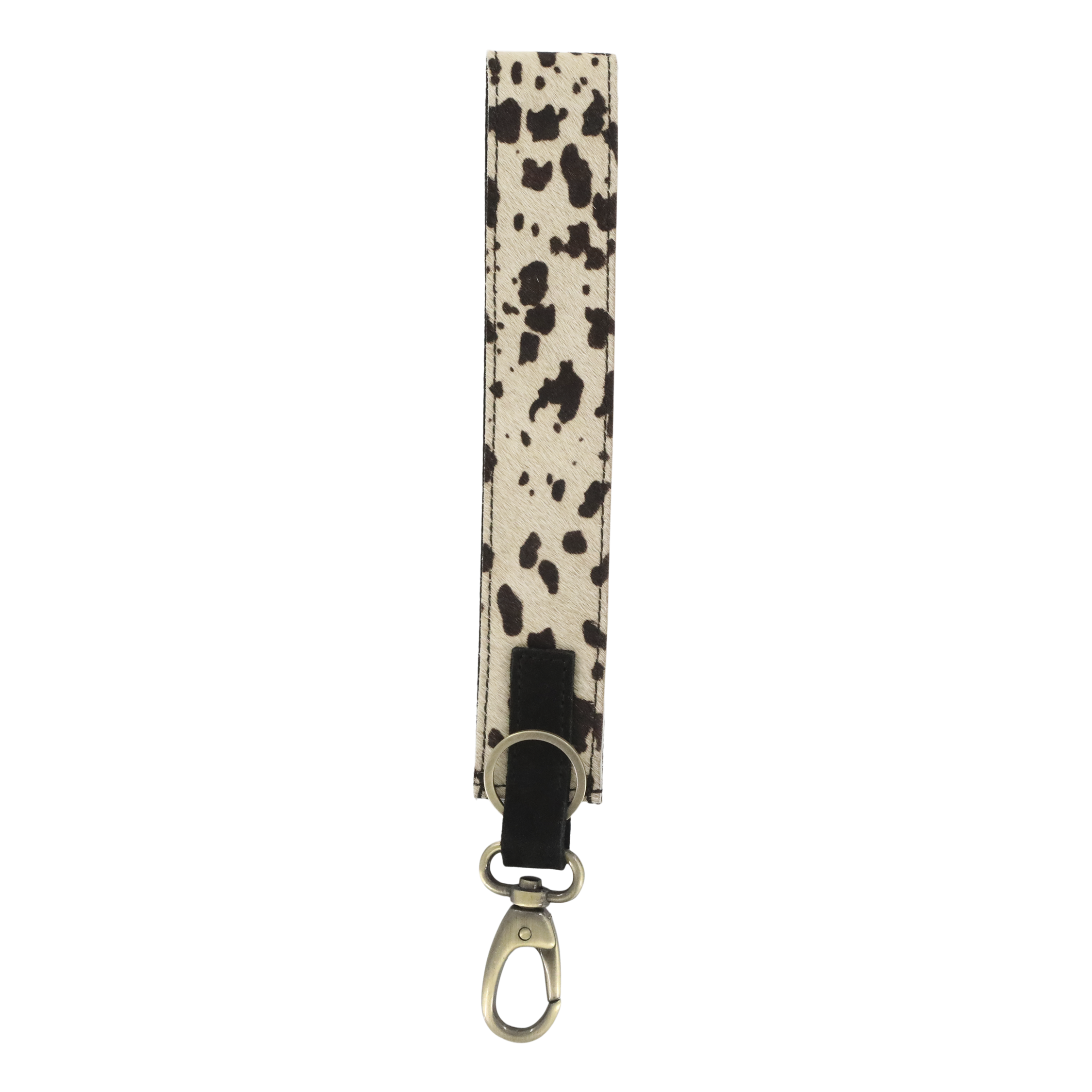 Leder Schlüsselanhänger mit Kuhmuster, 28,5 cm lang