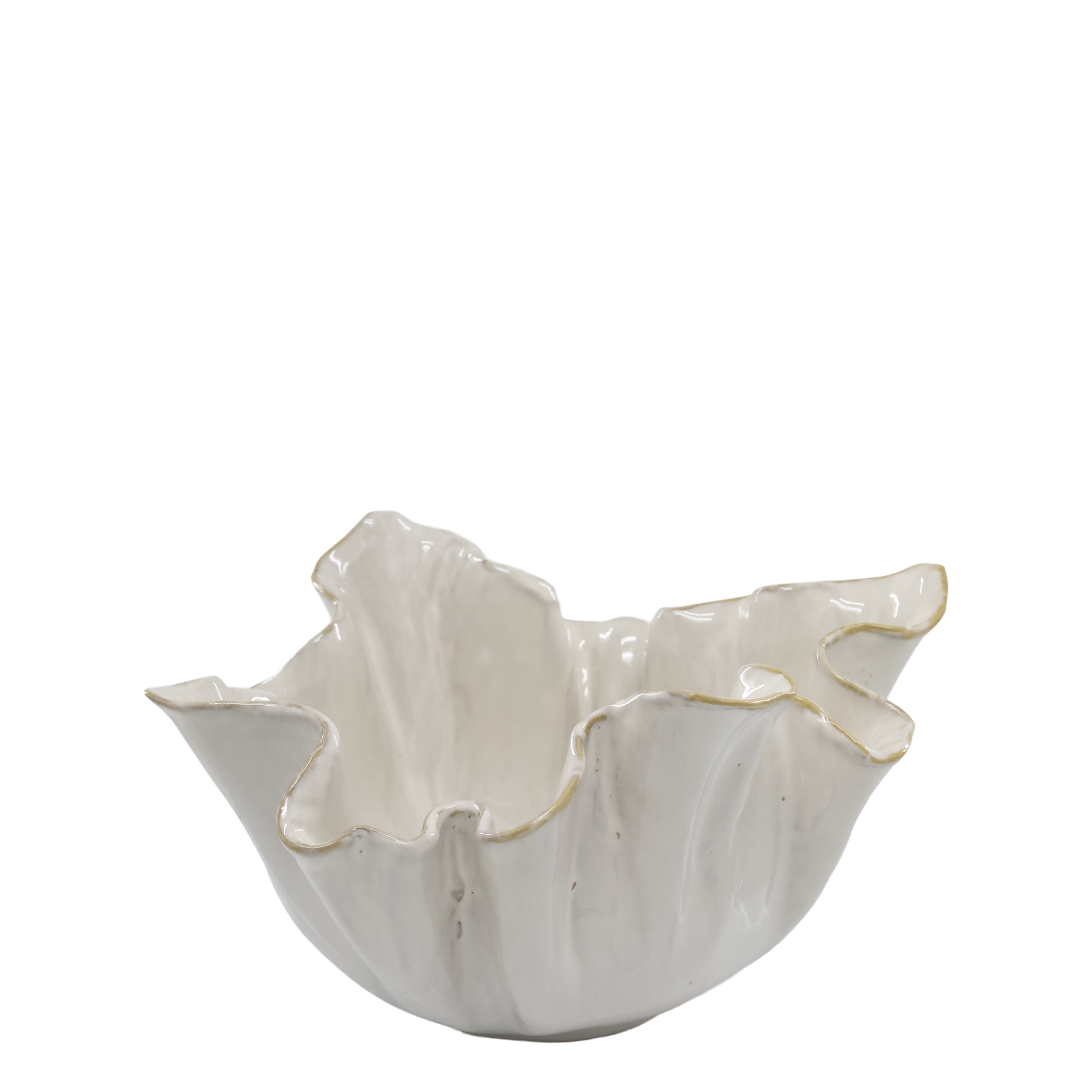 Tablett mit Kante, Steingut, 32 cm, antique creme