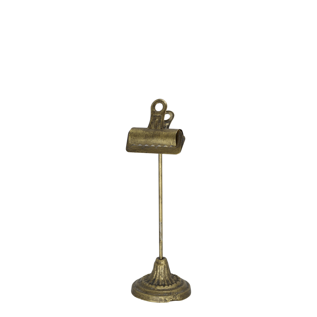 Dekoration: Halter mit Clips, Eisen, 26 cm, antique messing