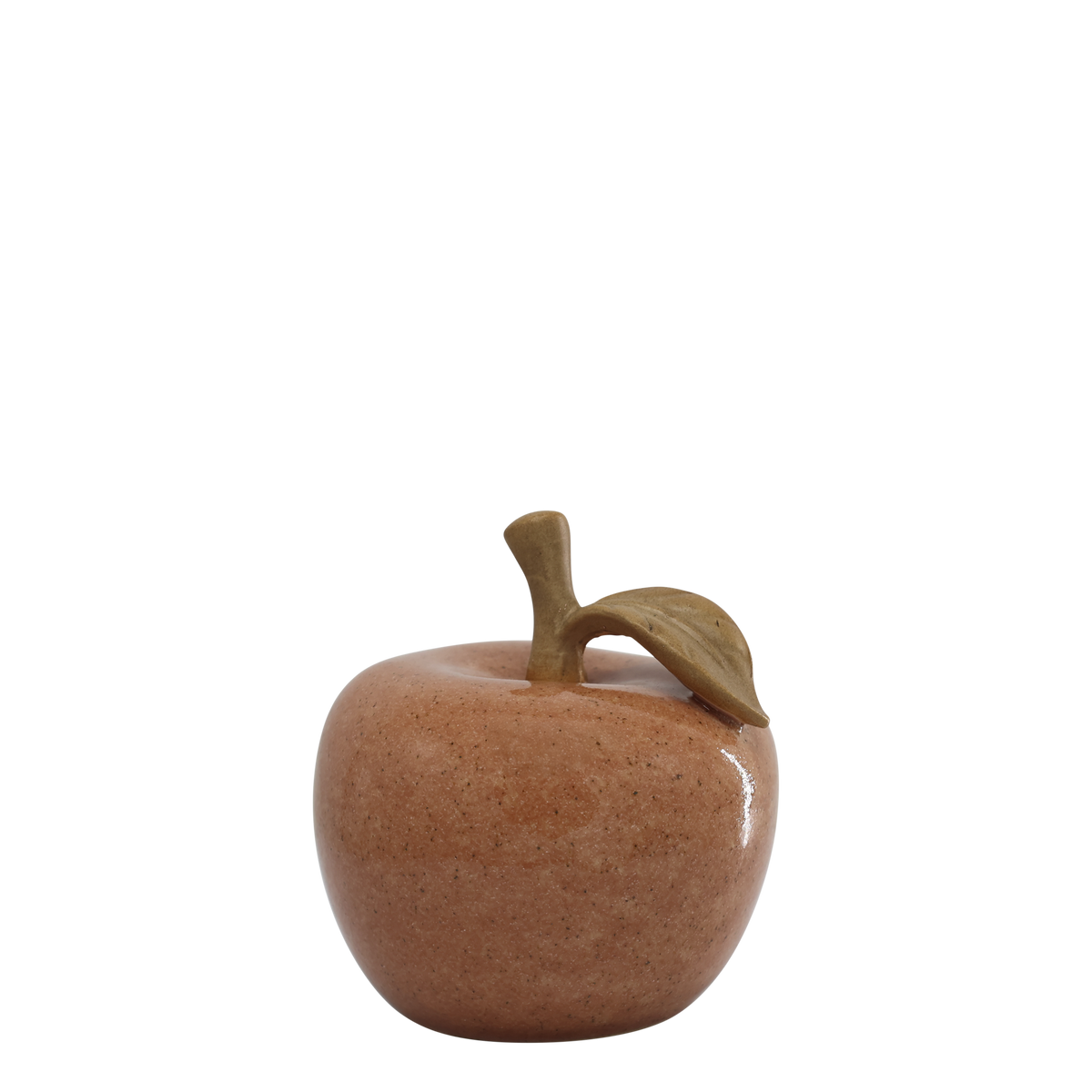 Apfel-Deko aus Keramik, 13 cm hoch, für Regal & Wohnzimmer