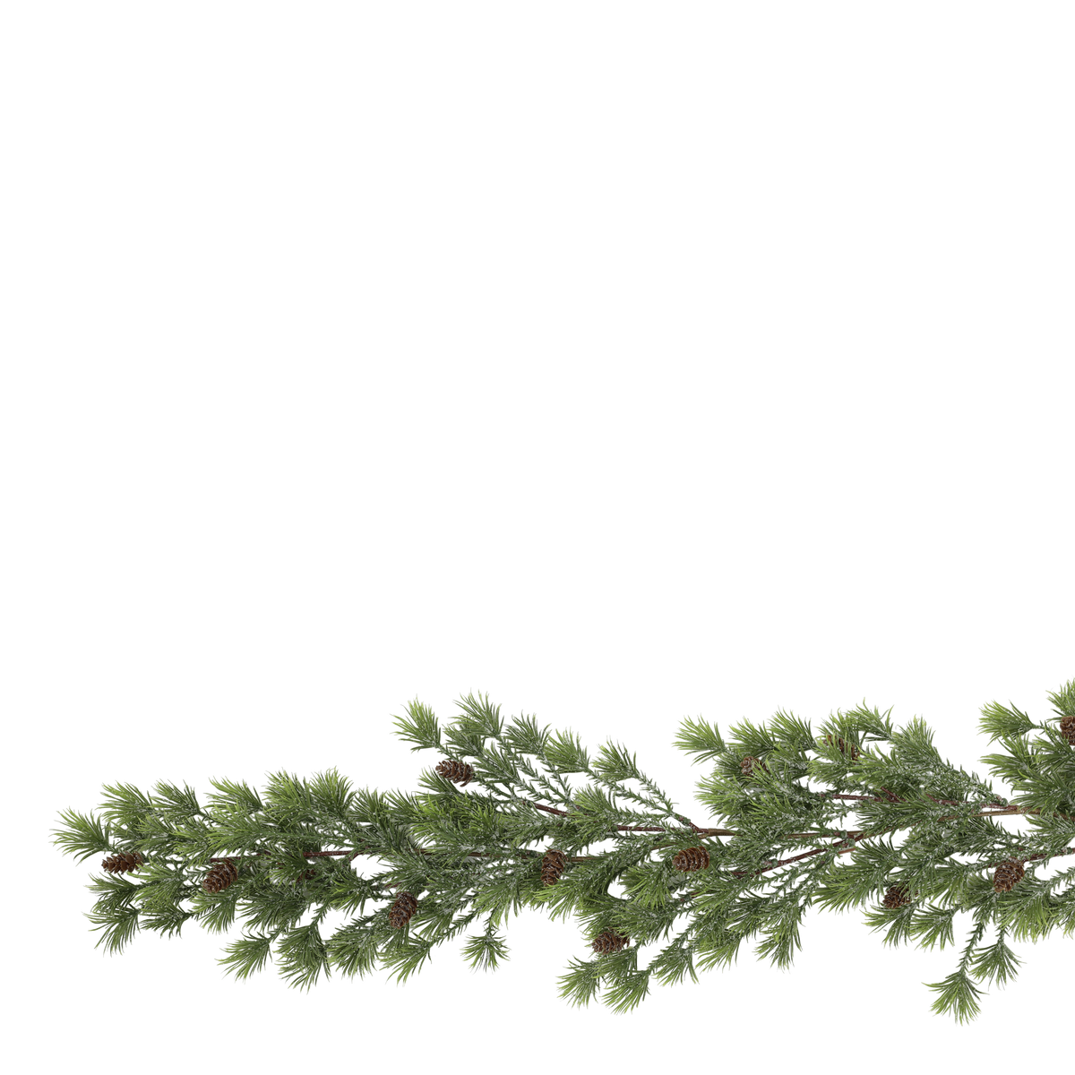 Kunstranke mit Tanne und Zapfen, 180 cm, grün