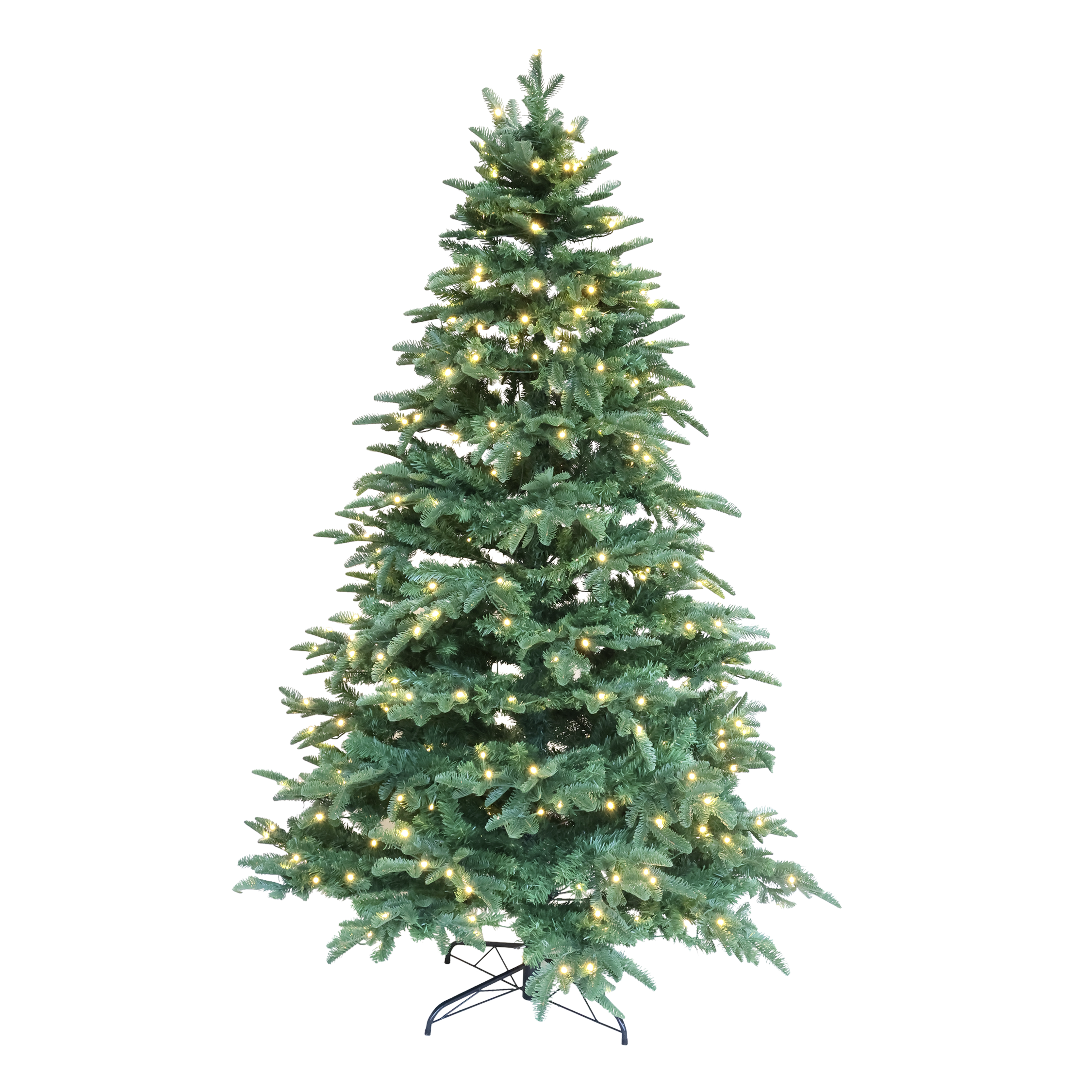 Fleur Christmas Tree w. 400 LED lights H210/D95 cm green